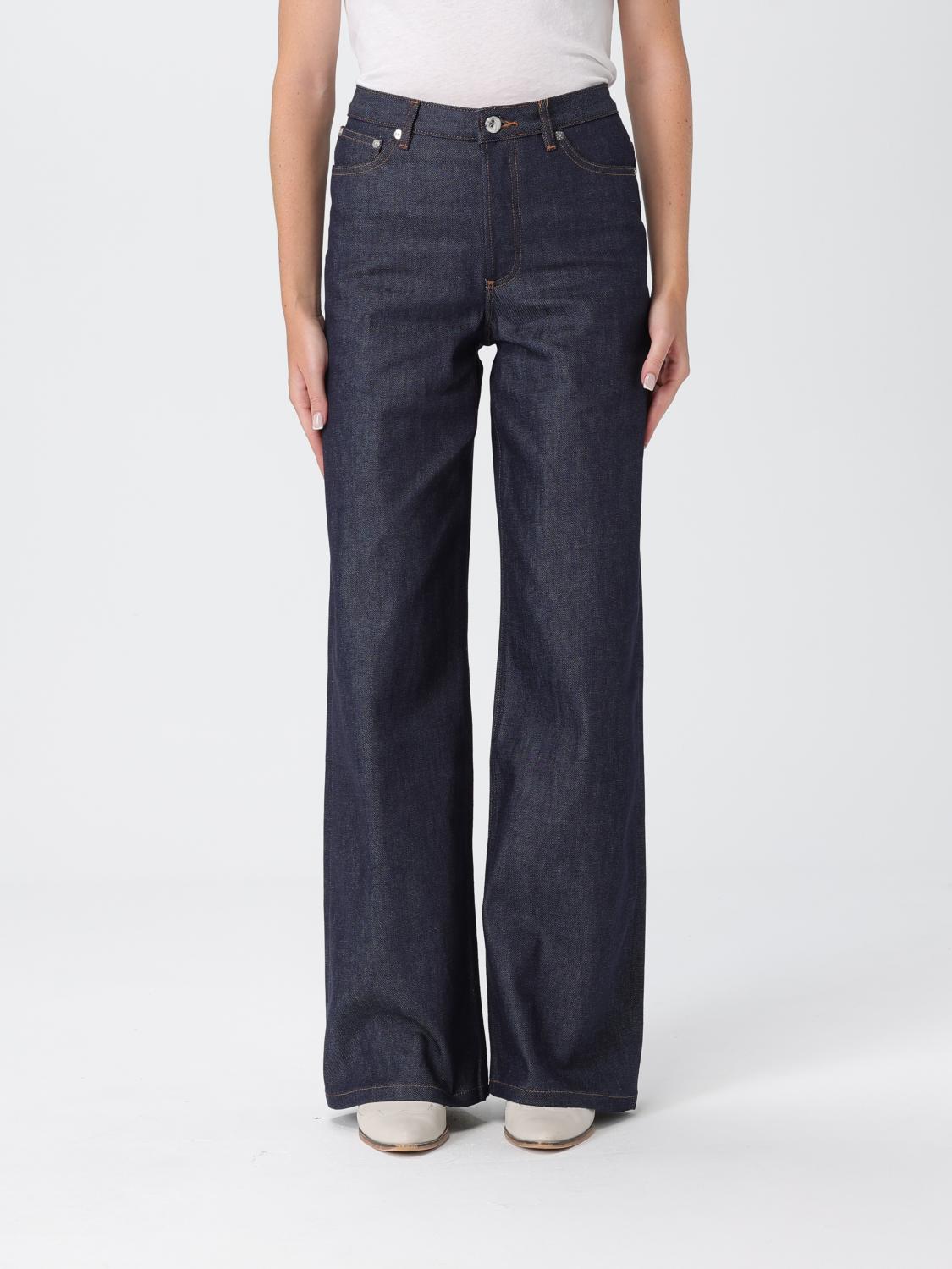 Apc A.p.c. Elisabeth Jeans In Blue