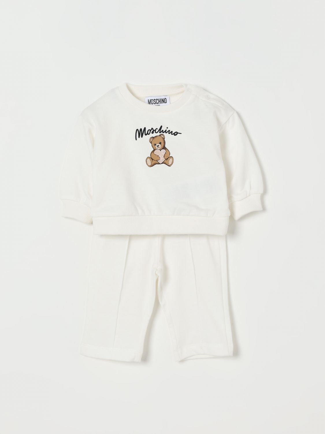 Moschino Jumpsuit Kids Color White In White