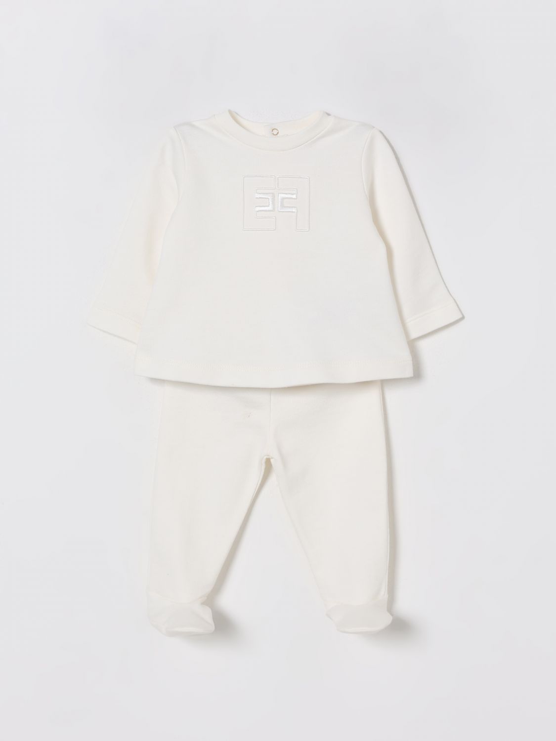 Elisabetta Franchi La Mia Bambina Jumpsuit  Kids Color Ivory In White