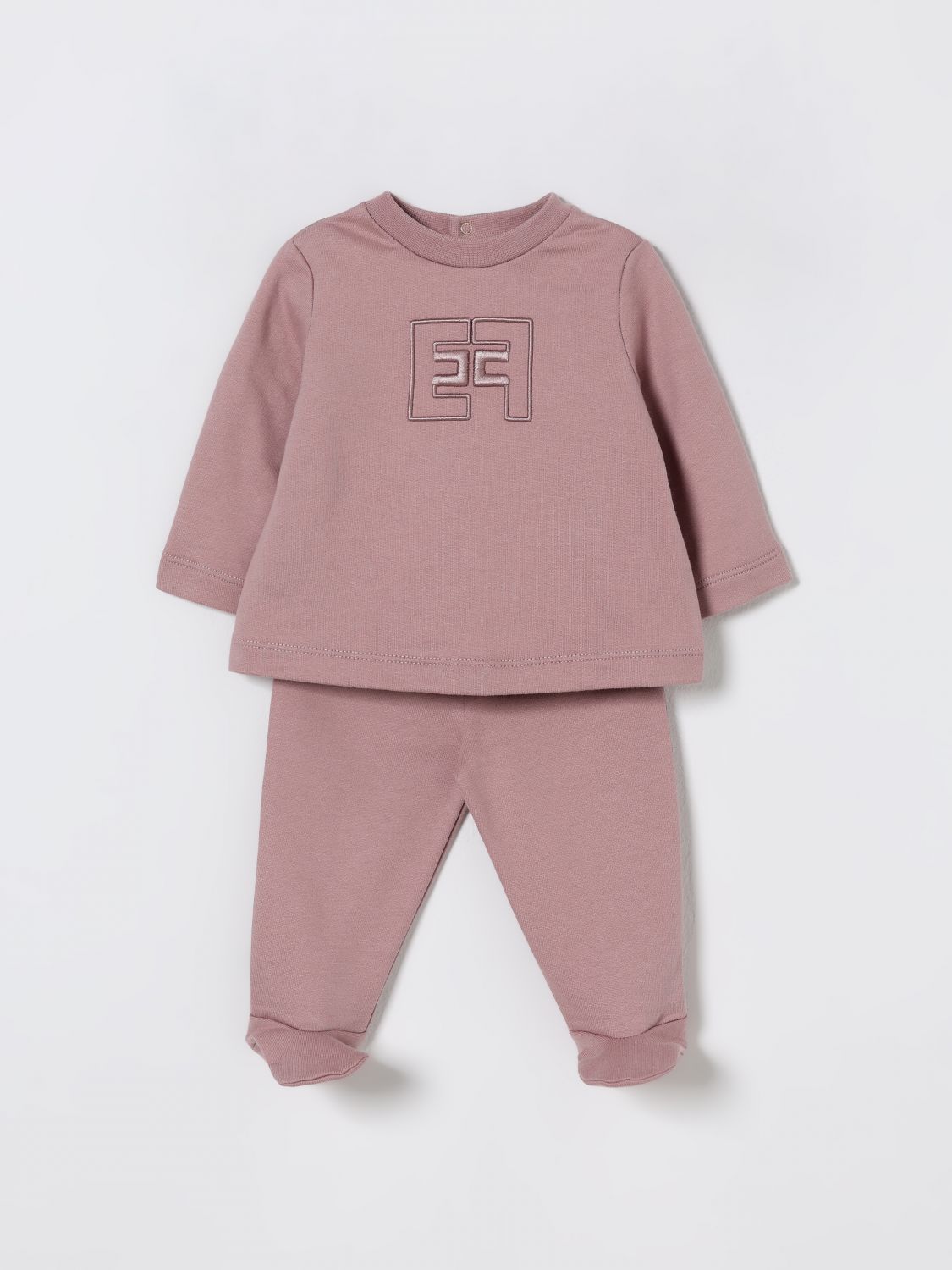 Elisabetta Franchi La Mia Bambina Jumpsuit  Kids Color Wisteria In Brown