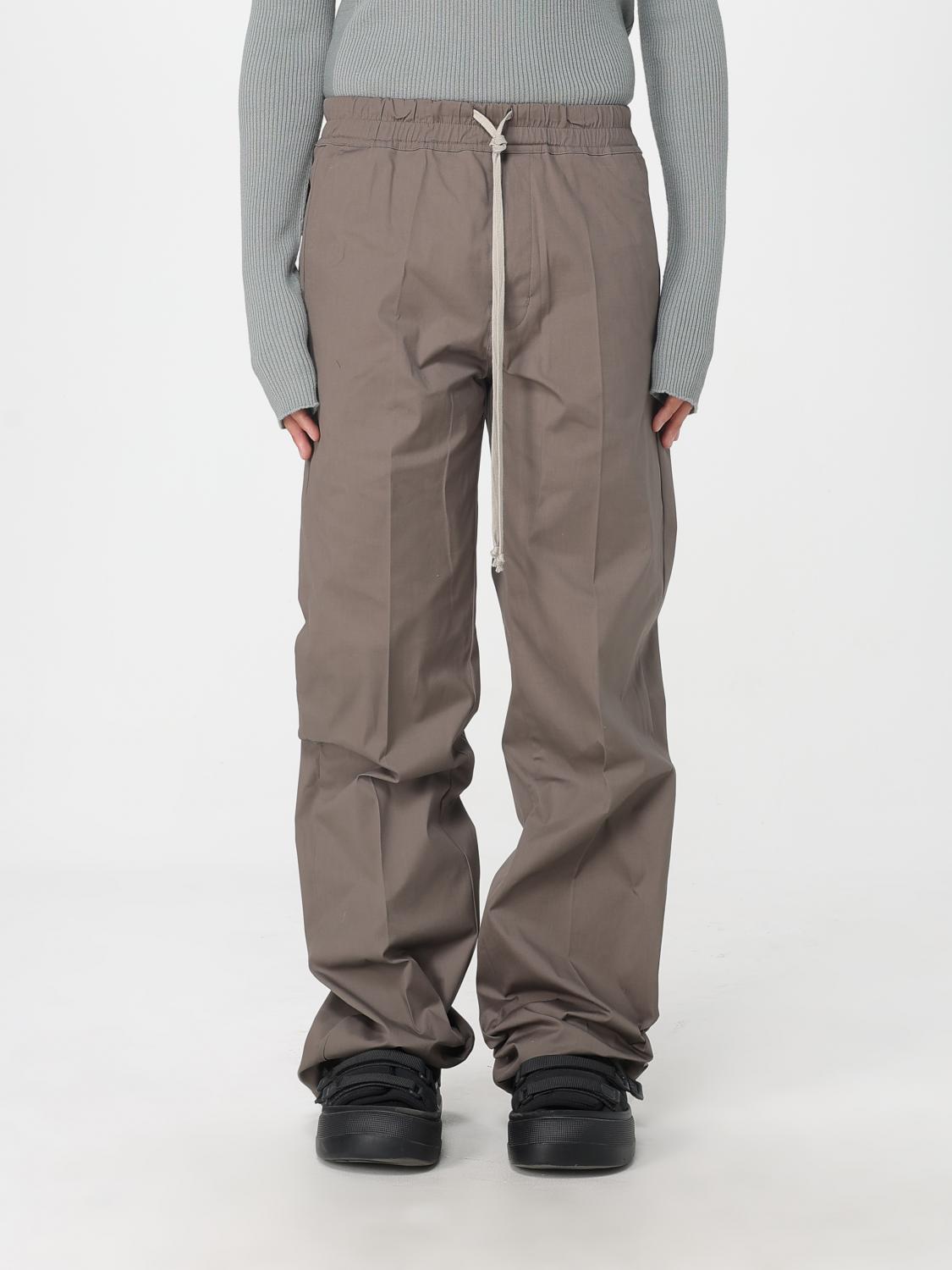 Rick Owens Pants Men Color Grey In Gray