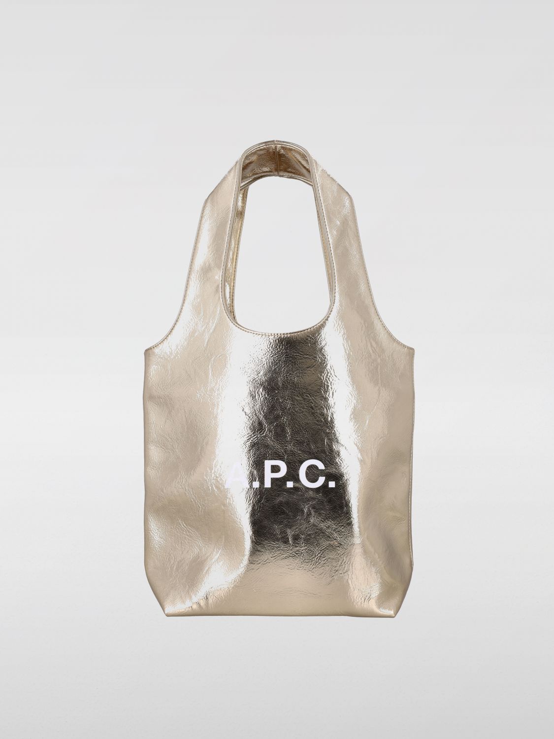 Apc A.p.c. Ninon Small Tote Bag In Gold