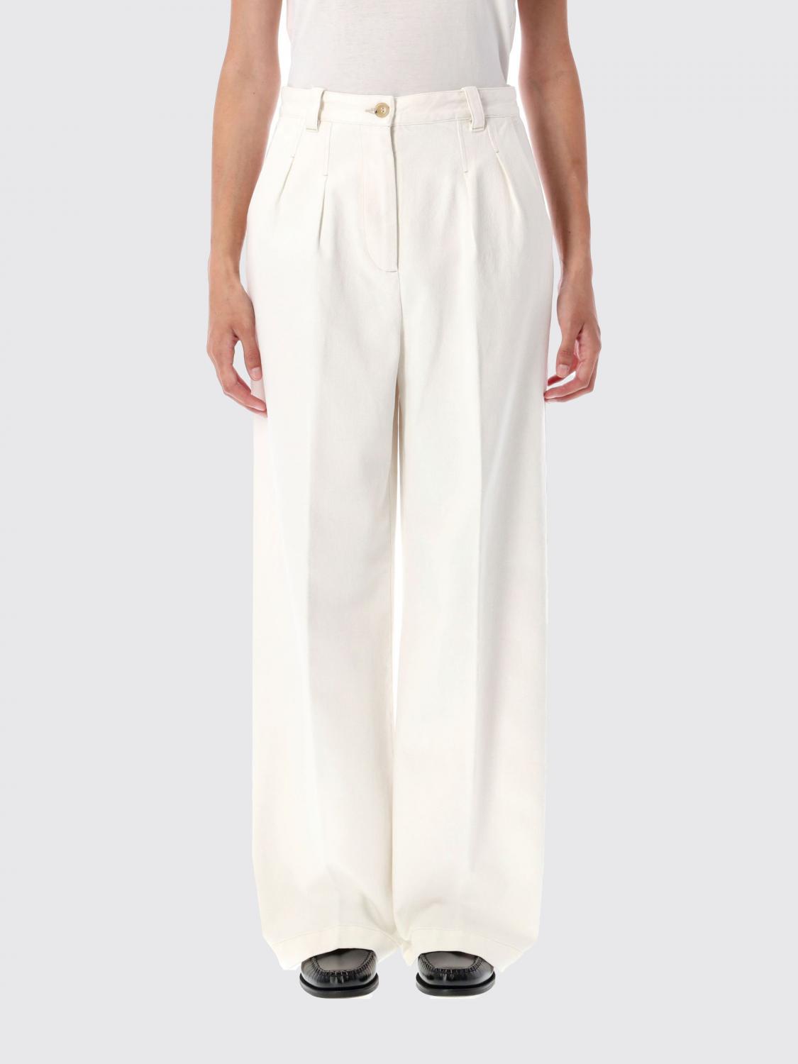 Apc A.p.c. Jeans Beige In White