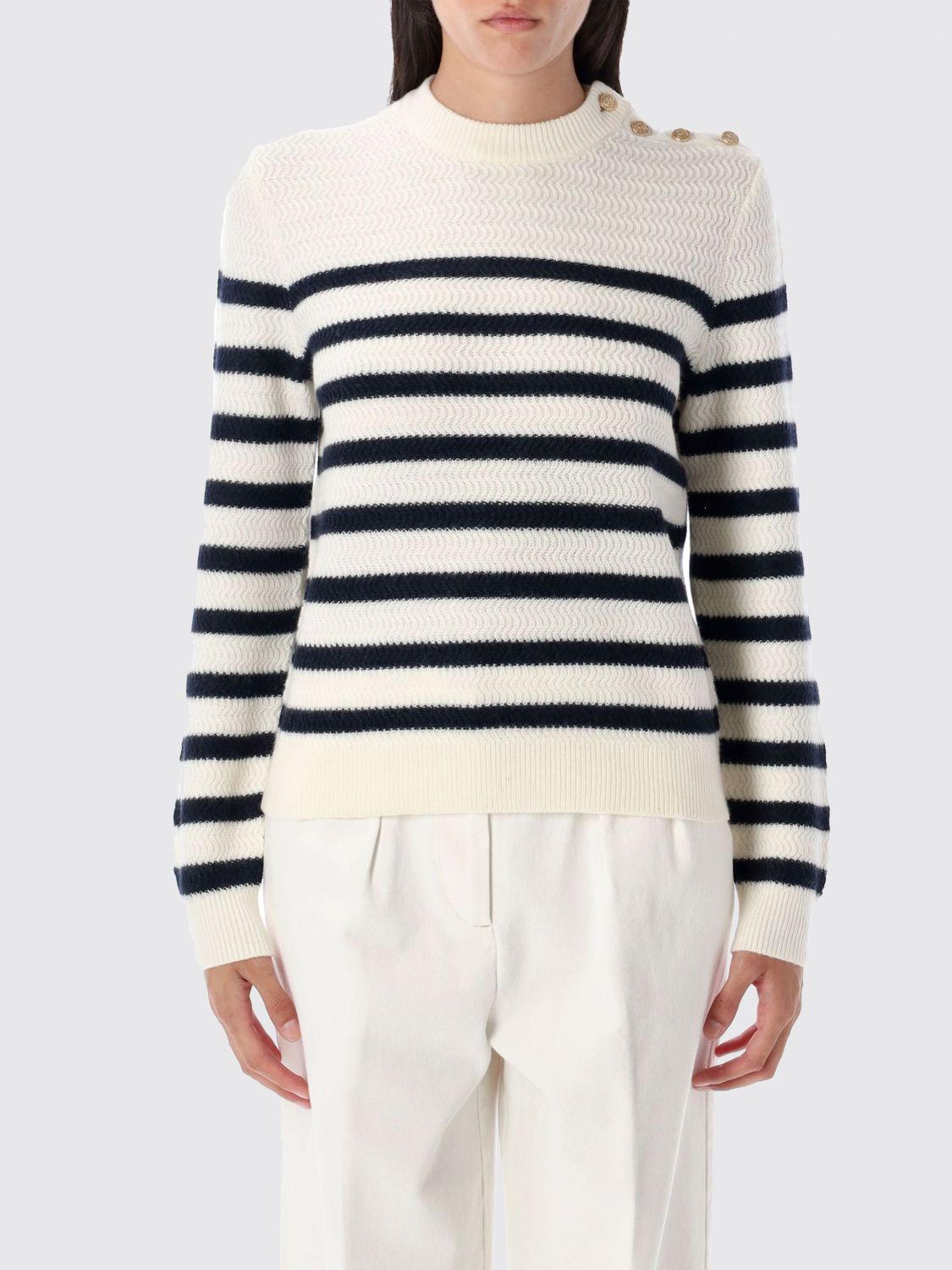 Apc Sweater A. P.c. Woman Color White In Multi