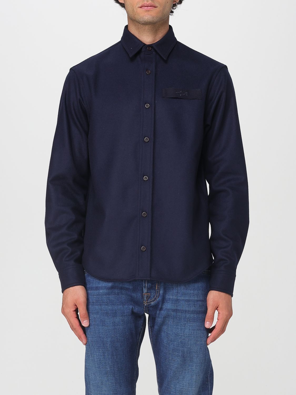 Paul & Shark Button-down Shirt In Blue