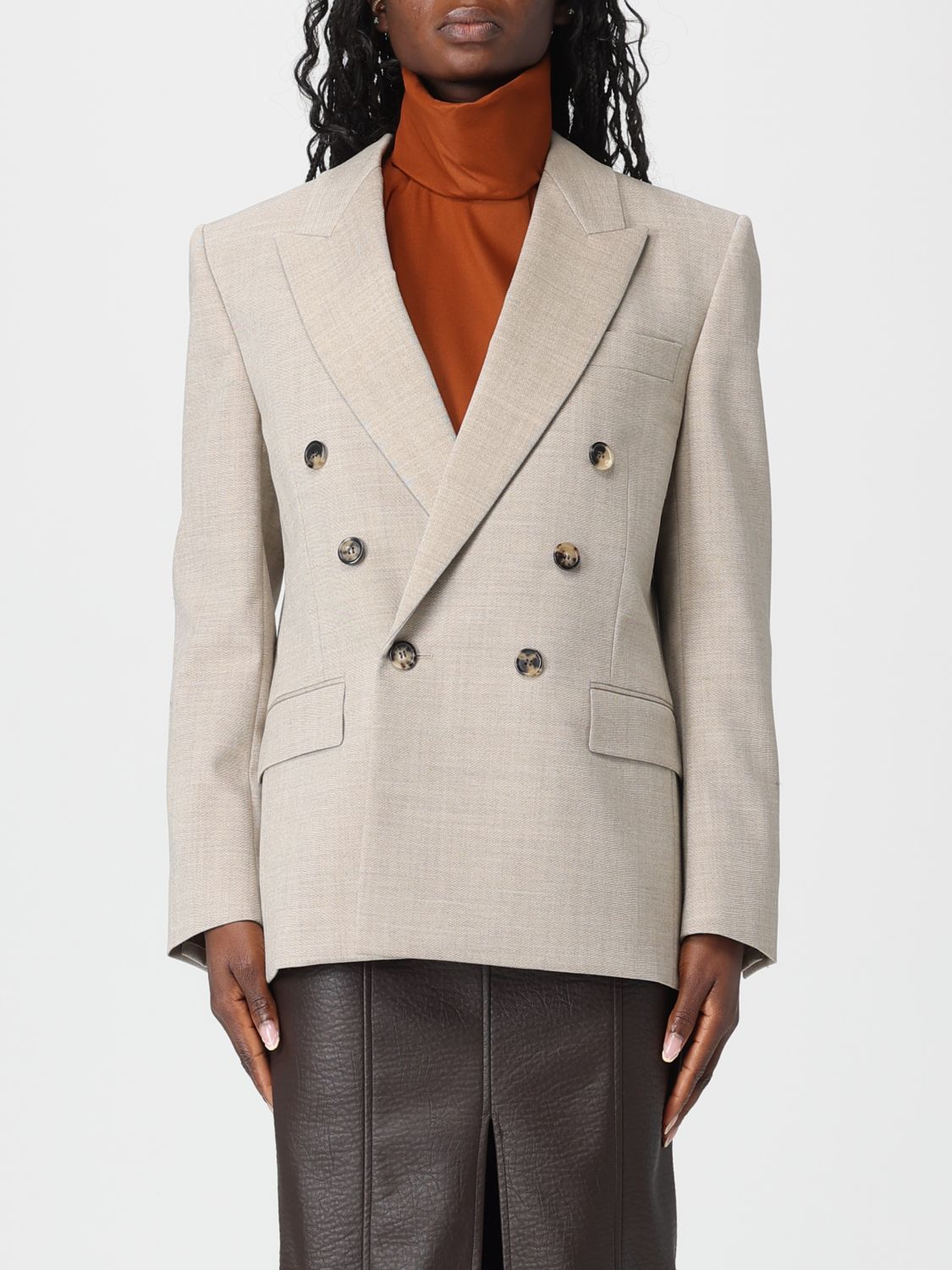 SAINT LAURENT Blazer a doppiopetto in lana