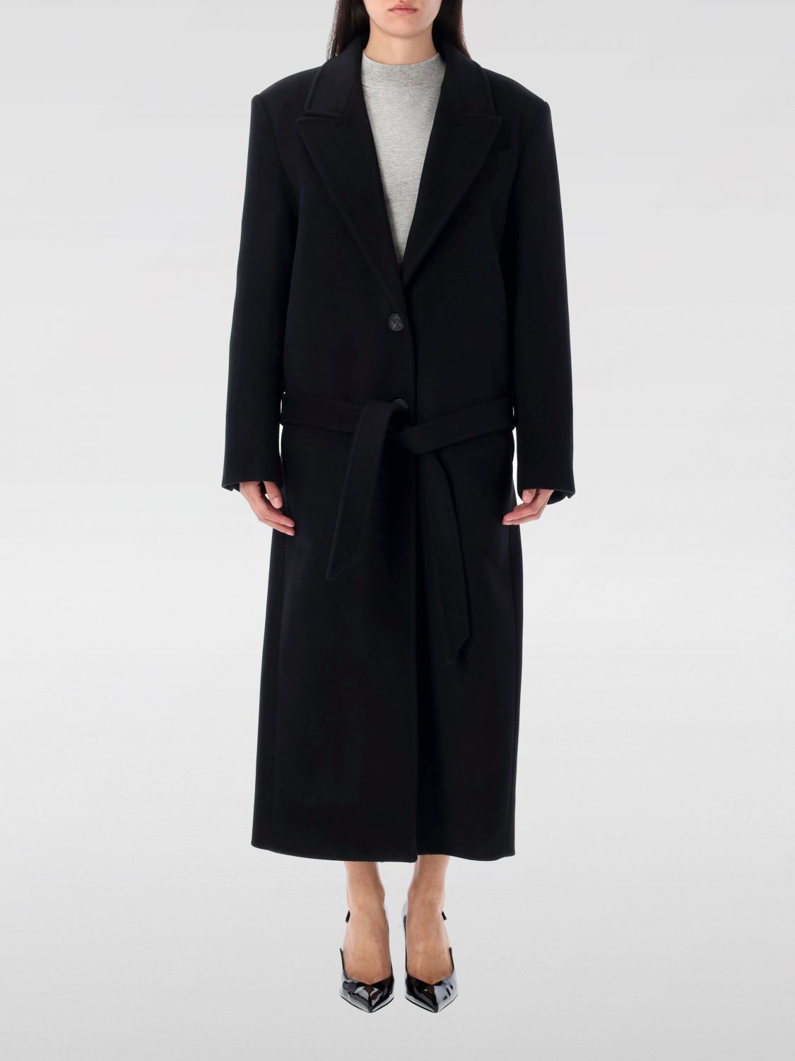 Attico The Coat In Black