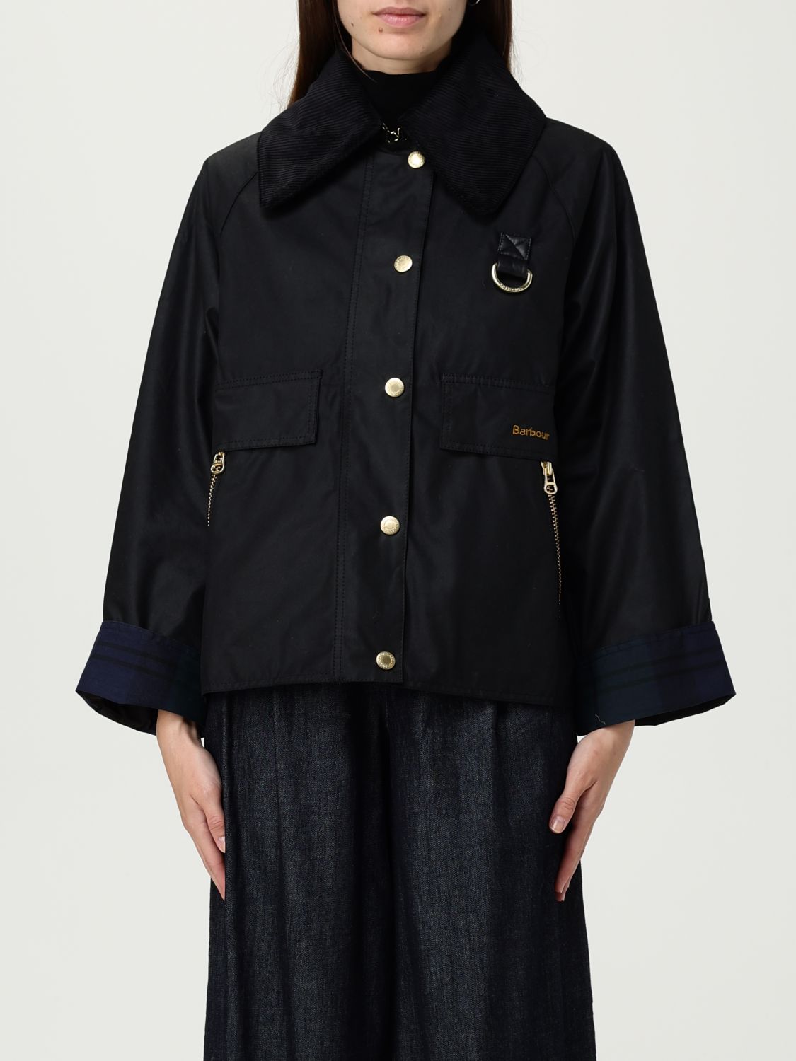 Barbour Jacket  Woman Color Black In Black