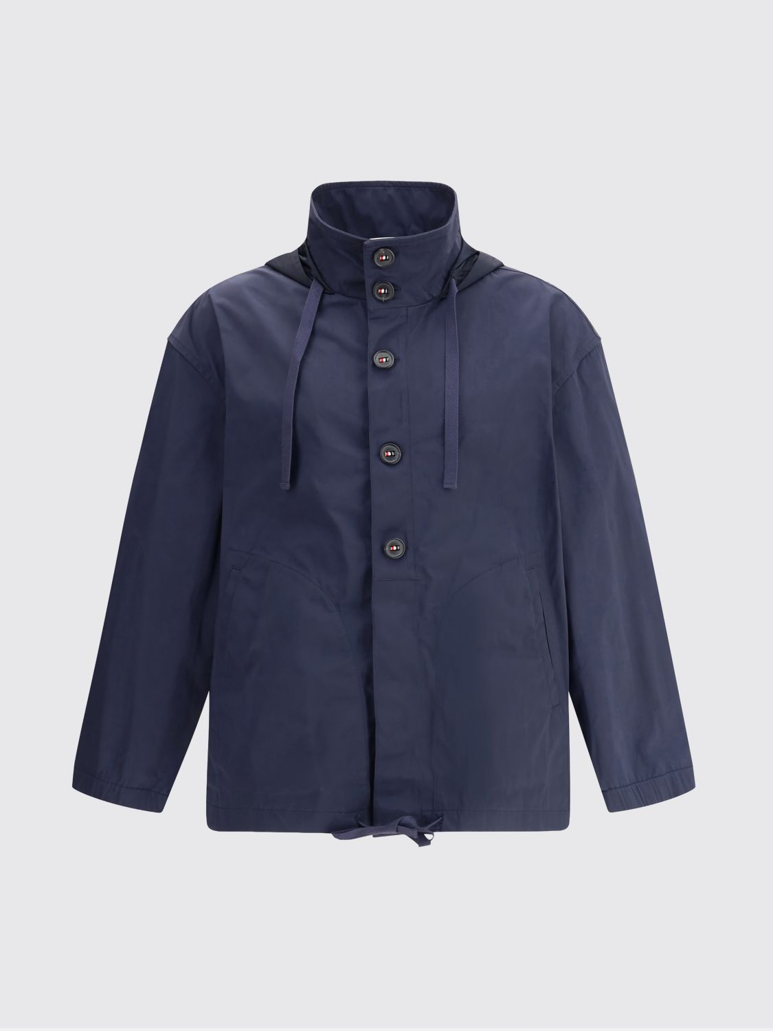 Thom Browne Memory Tech Waterproof Jacket In Blue