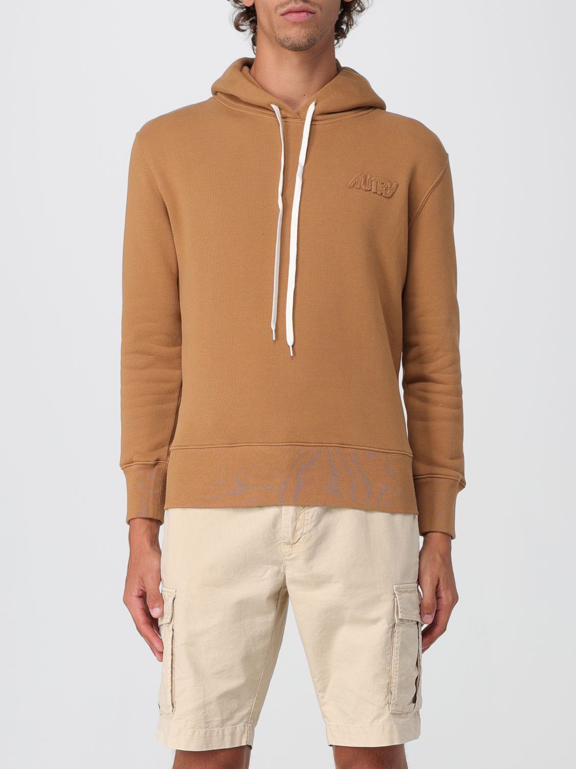 Autry Relaxed Fit Walnut Hoodie In Brown