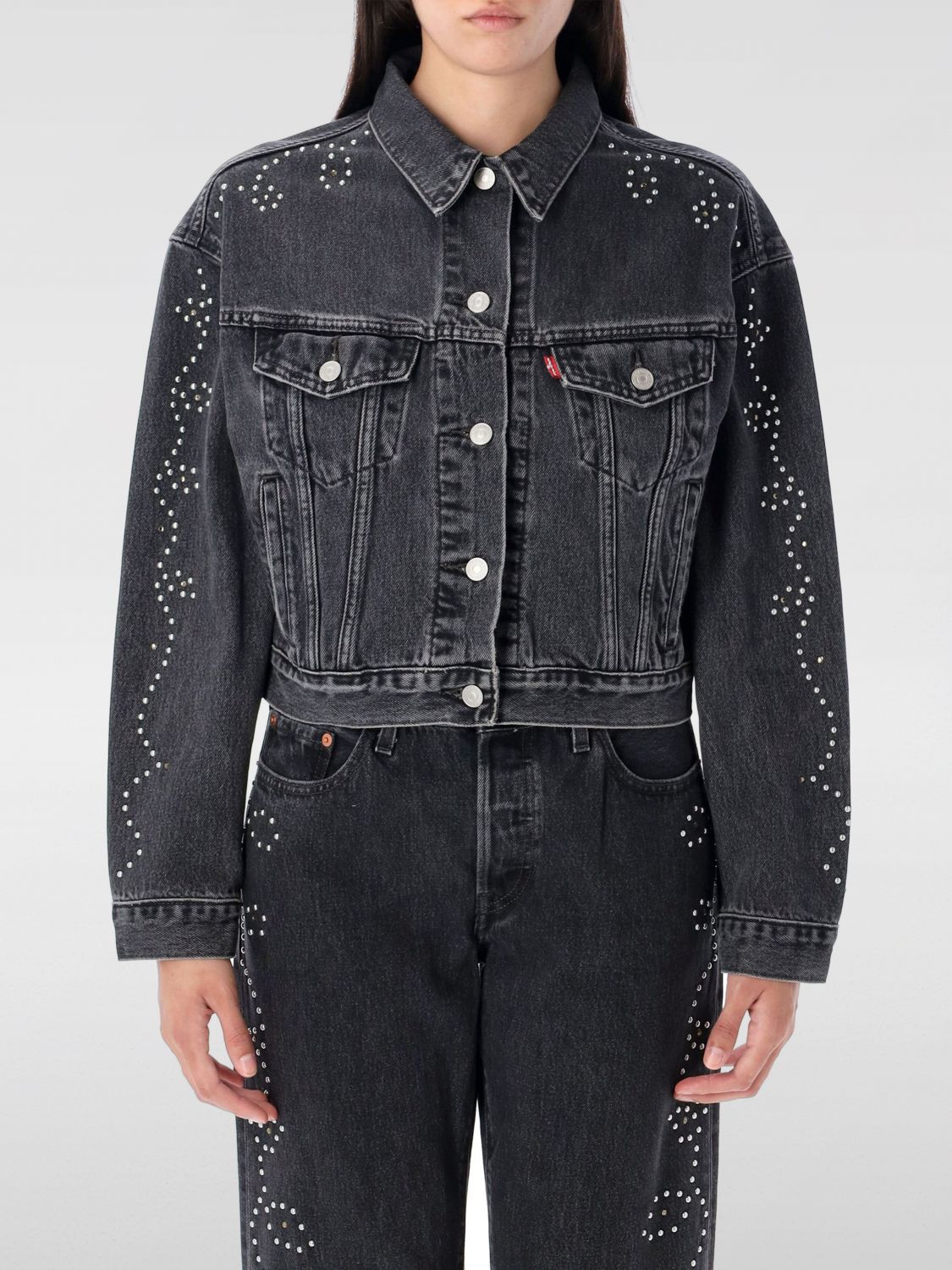 Levi's 90s Truck Driver Denim Jacket In Gray