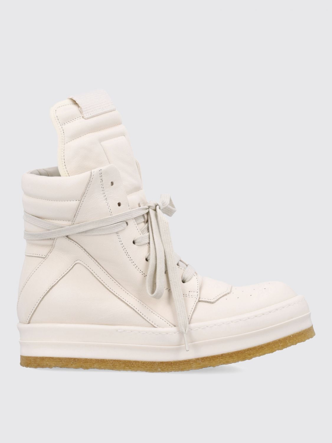 Rick Owens Geobasket Sneakers In Neutral