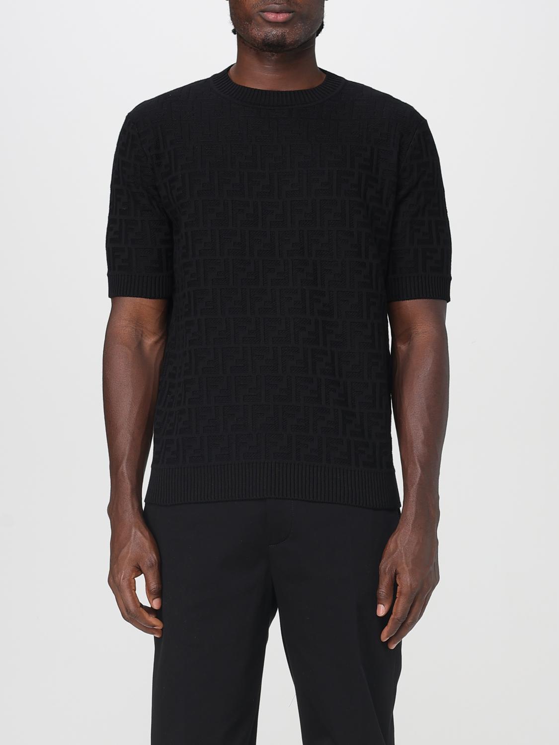 FENDI Pullover in cashmere con motivo monogram
