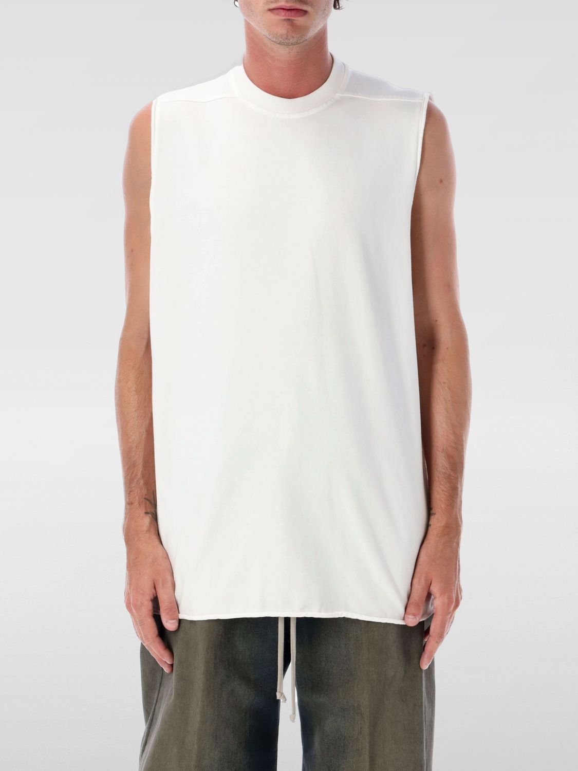 Rick Owens T-shirt  Men Color Milk In White