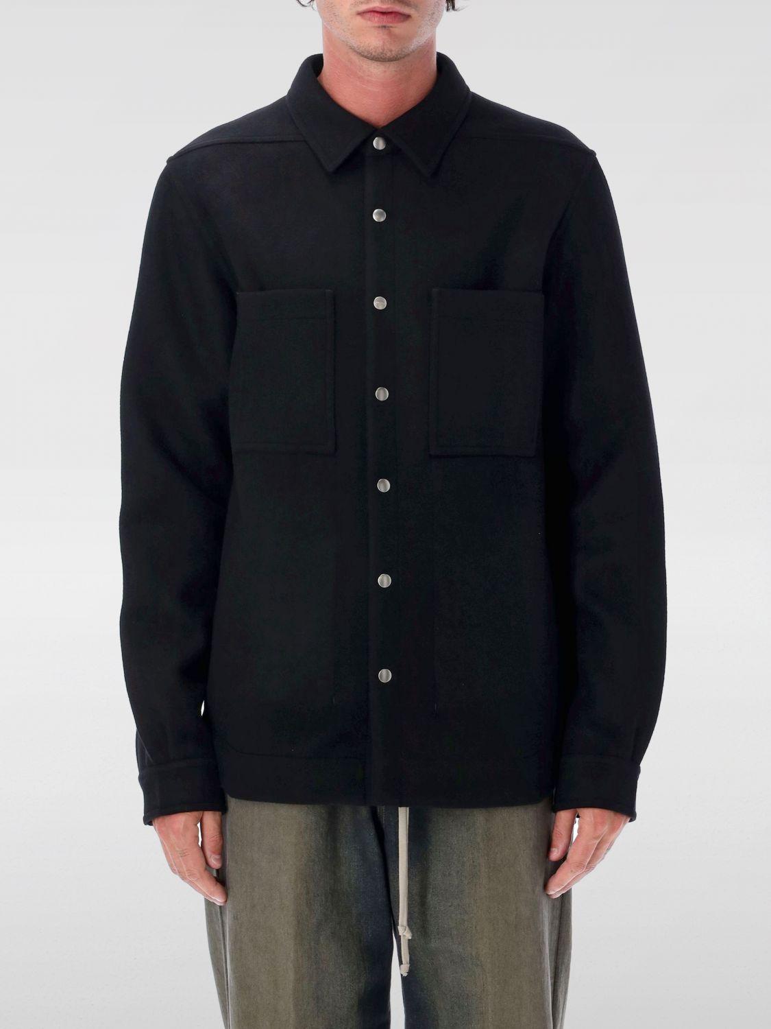 Rick Owens Jacket Men Color Black In Black