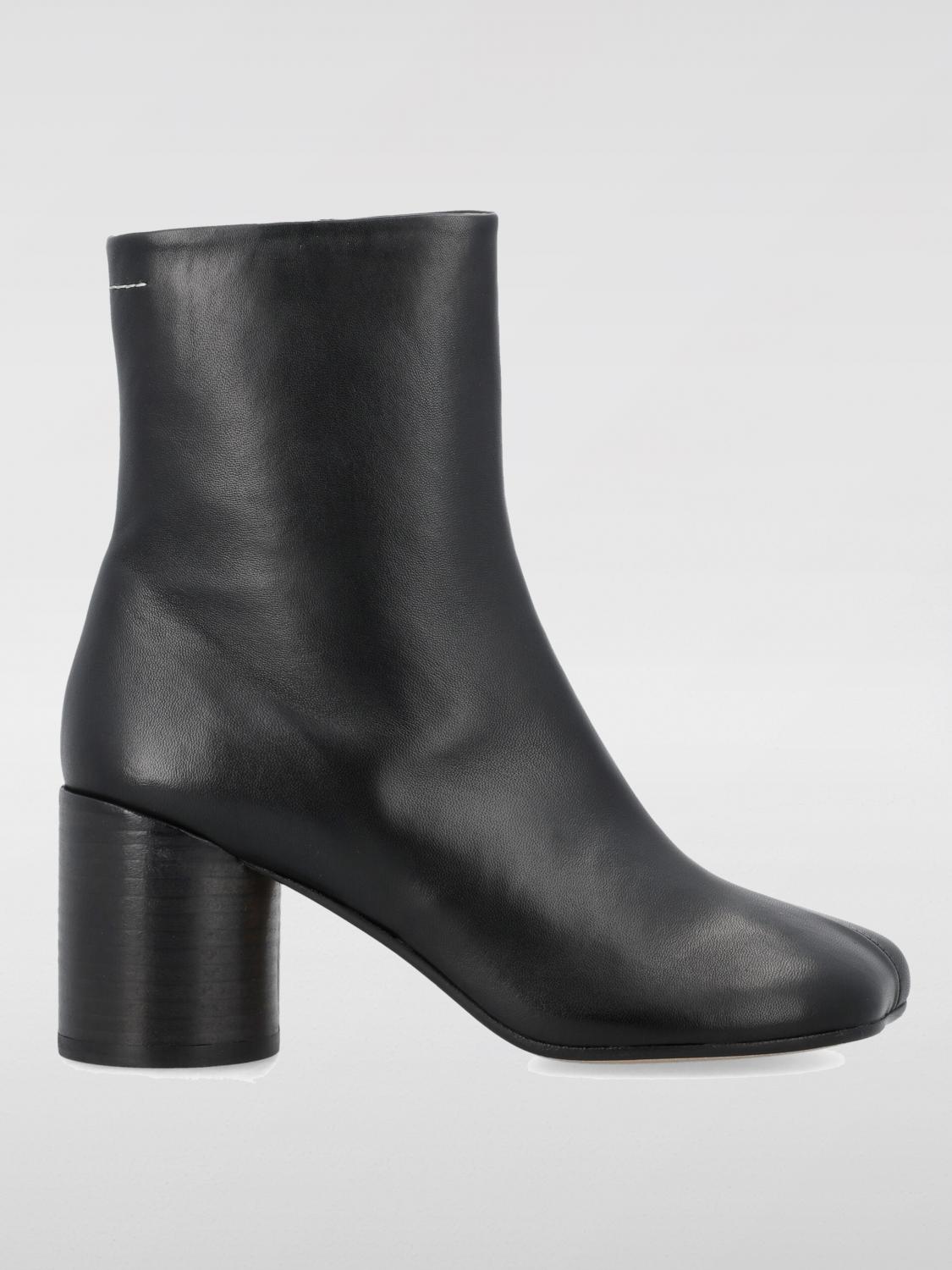 Mm6 Maison Margiela Anatomic 70mm Ankle Boots In Black