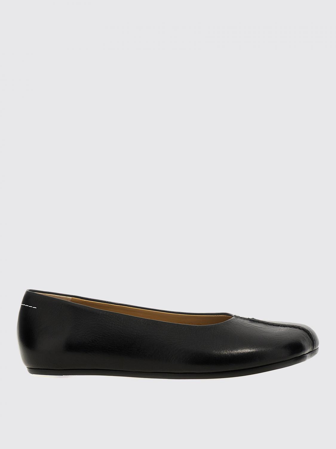 Mm6 Maison Margiela Ballerina Flats In Black