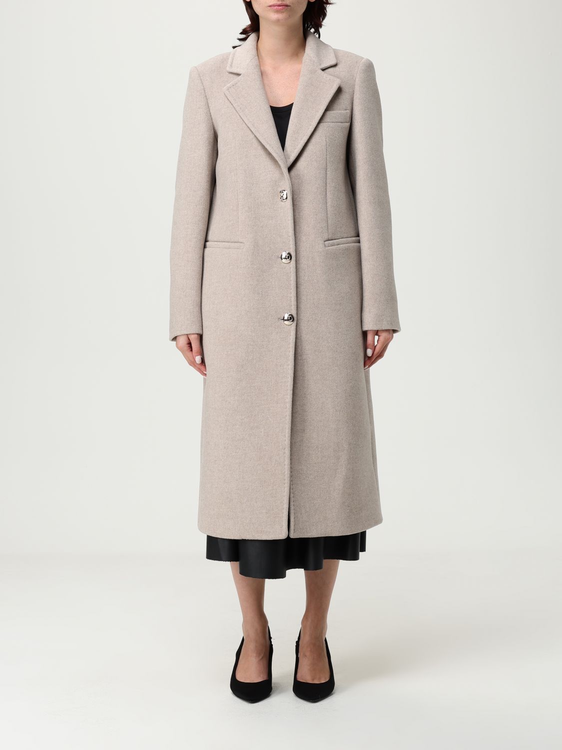 Liu •jo Coat Liu Jo Woman Color Beige In Neutral