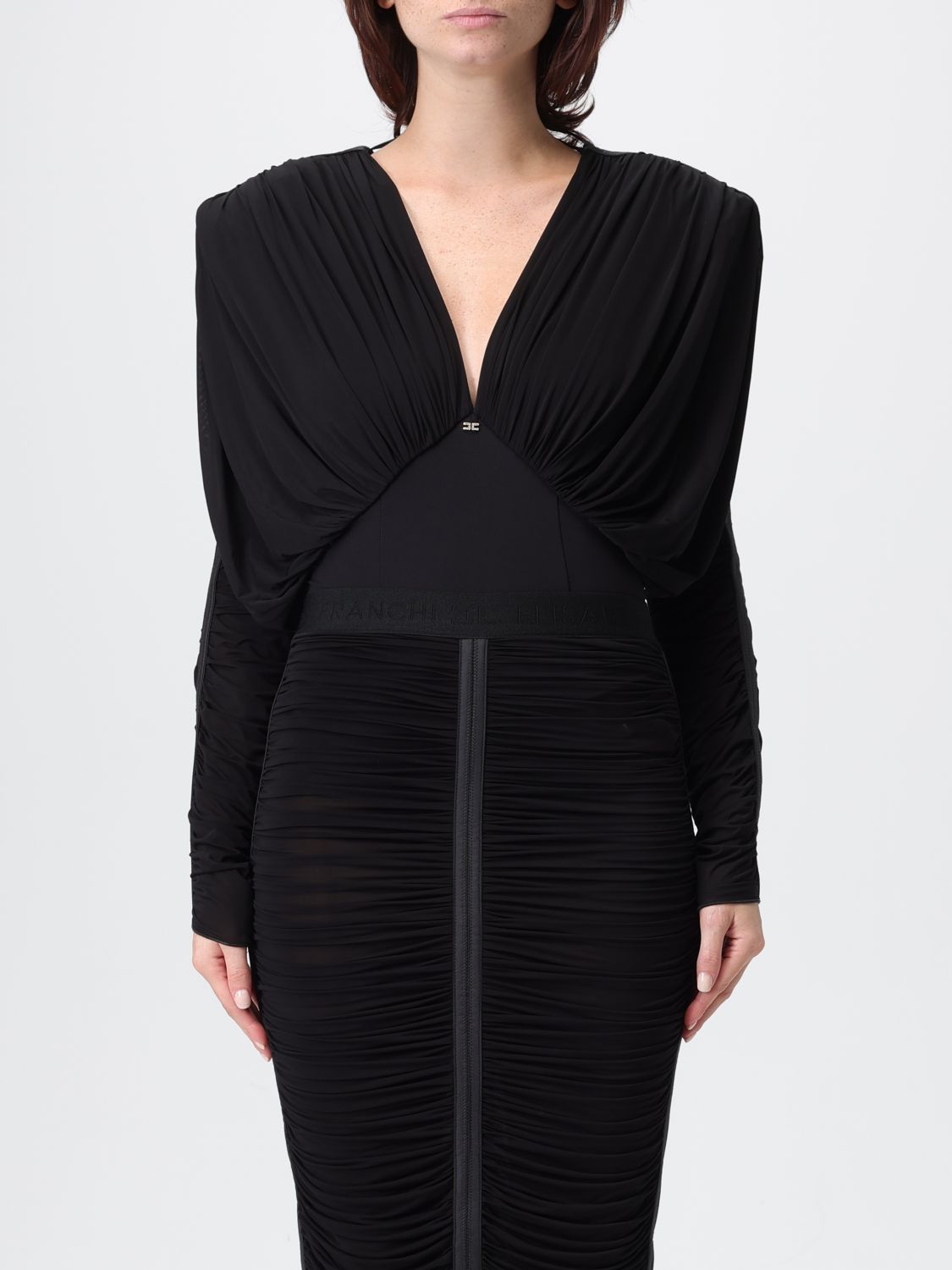 Elisabetta Franchi Bodysuit  Woman Color Black In Black