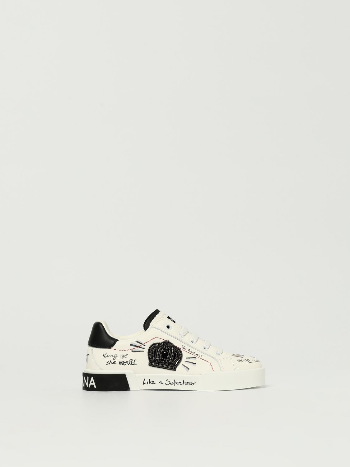 Dolce & Gabbana Shoes Kids Color White In Black