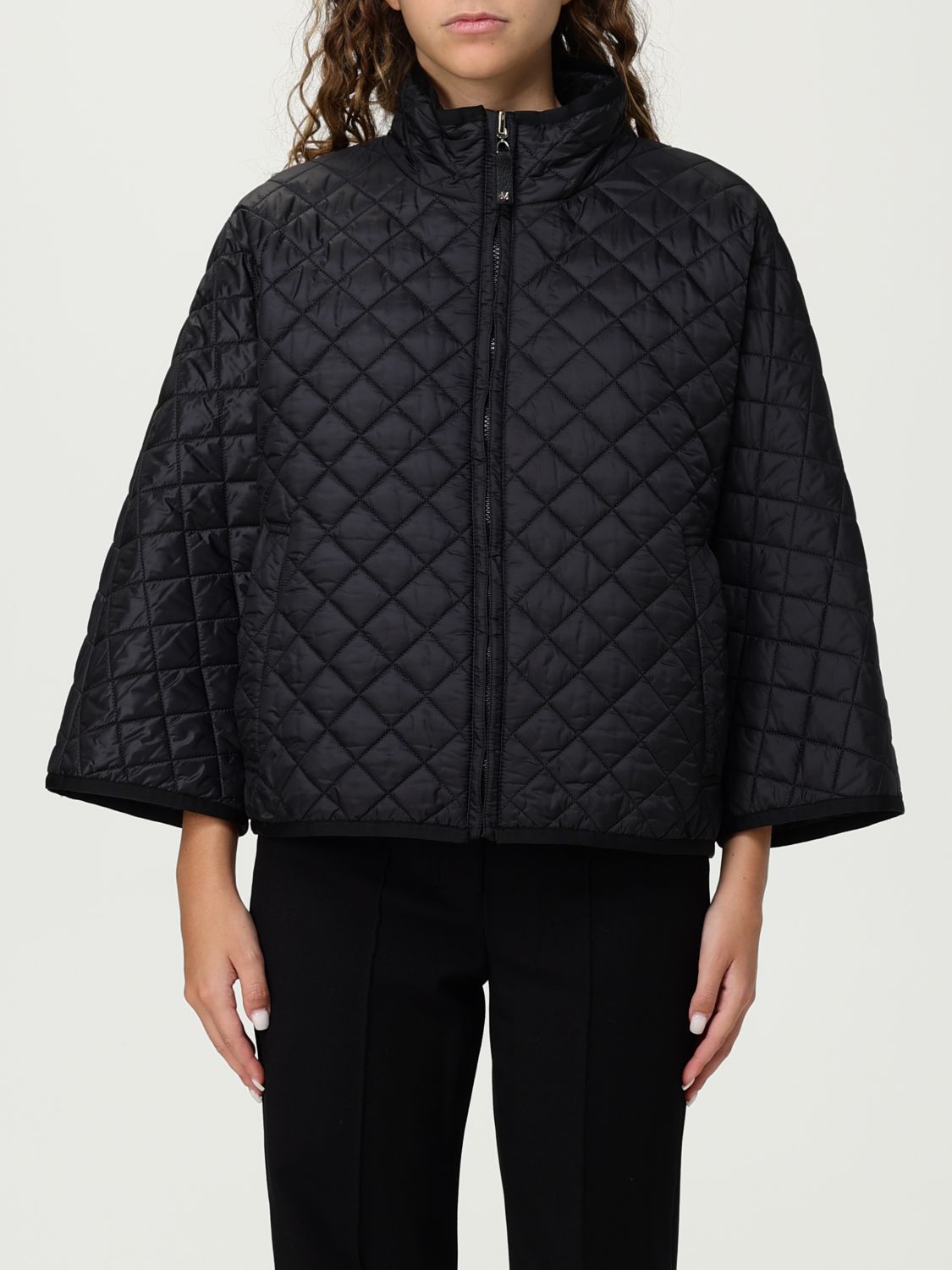 Max Mara The Cube Jacket Woman Color Black In Gold