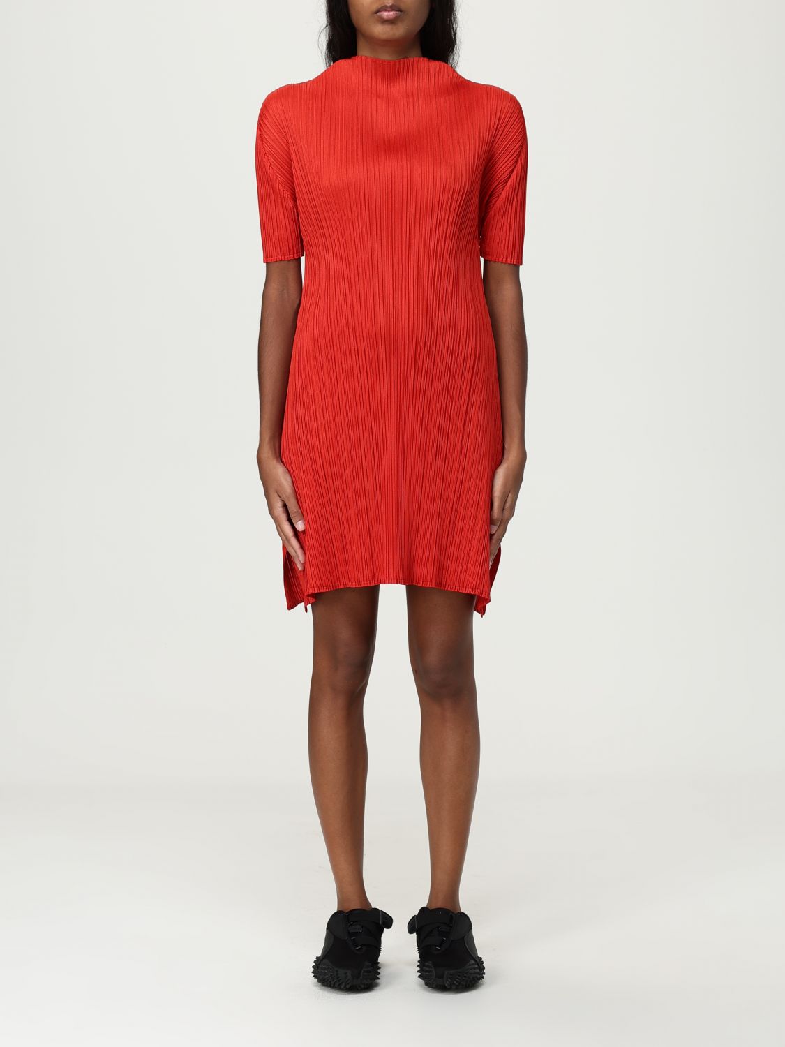 Issey Miyake Dress Pleats Please Woman Color Red In Red