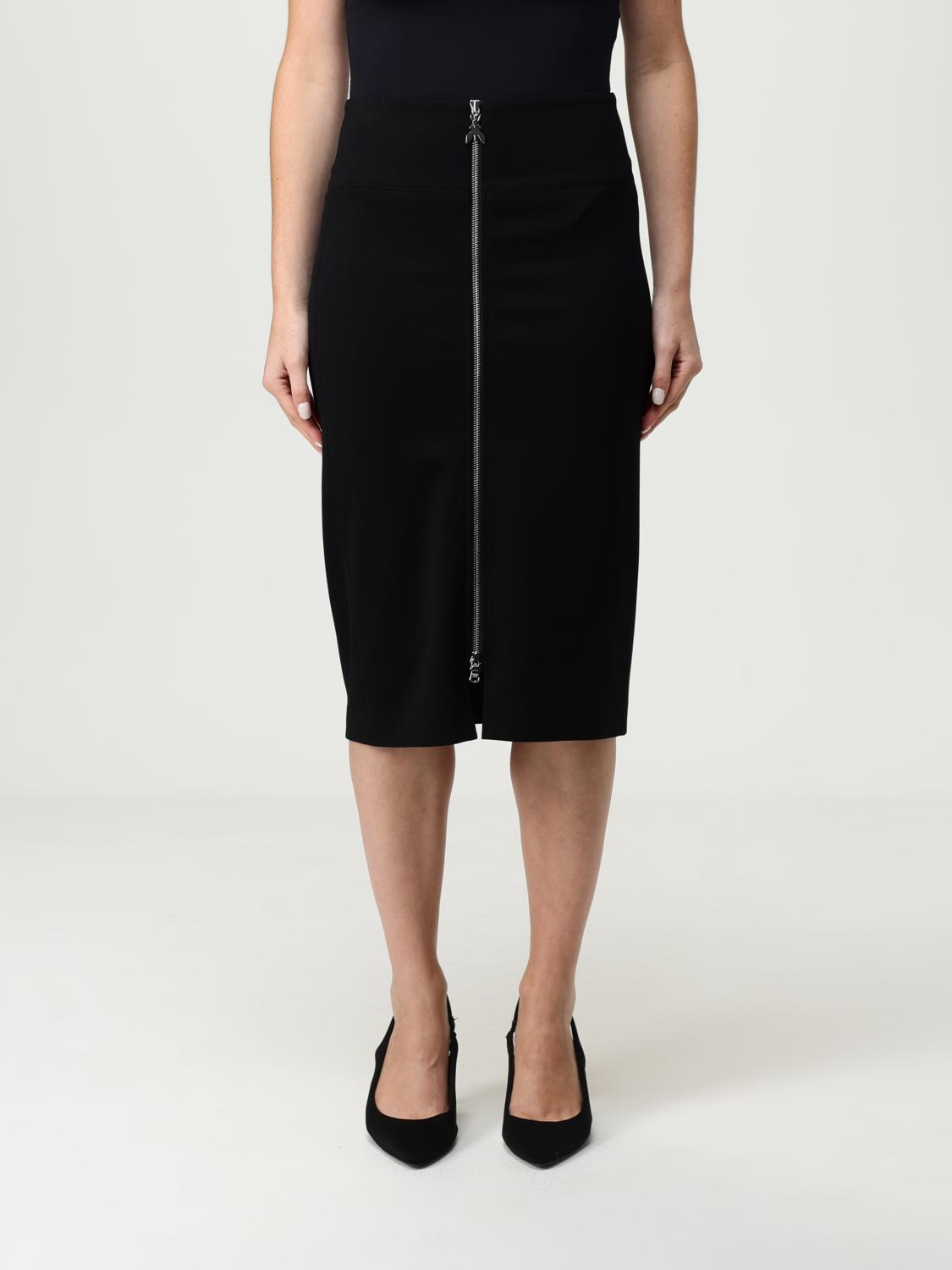 Patrizia Pepe Essential Midi Skirt In Black