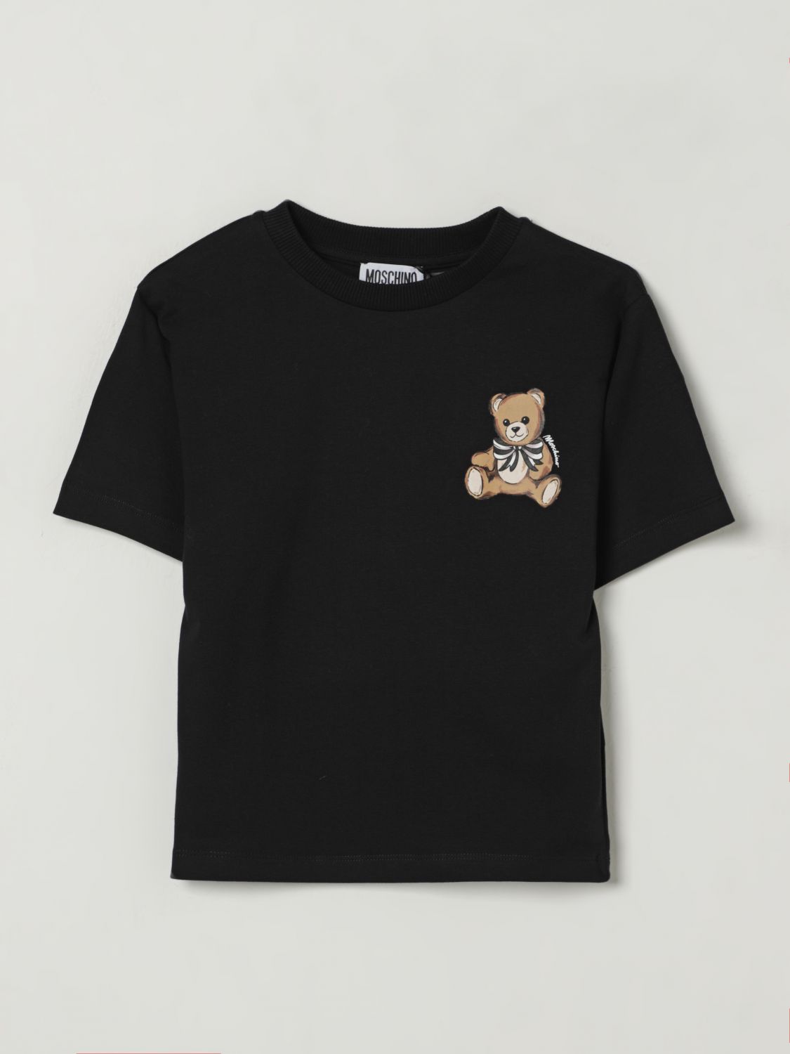 Moschino Bear-print T-shirt In Black