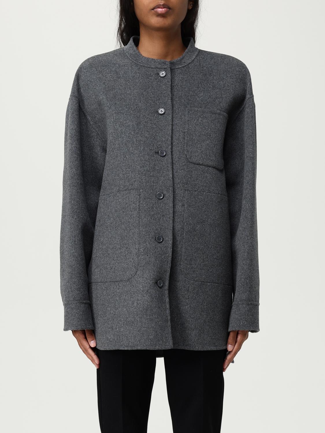 Max Mara Virgin Wool Jacket In Gray