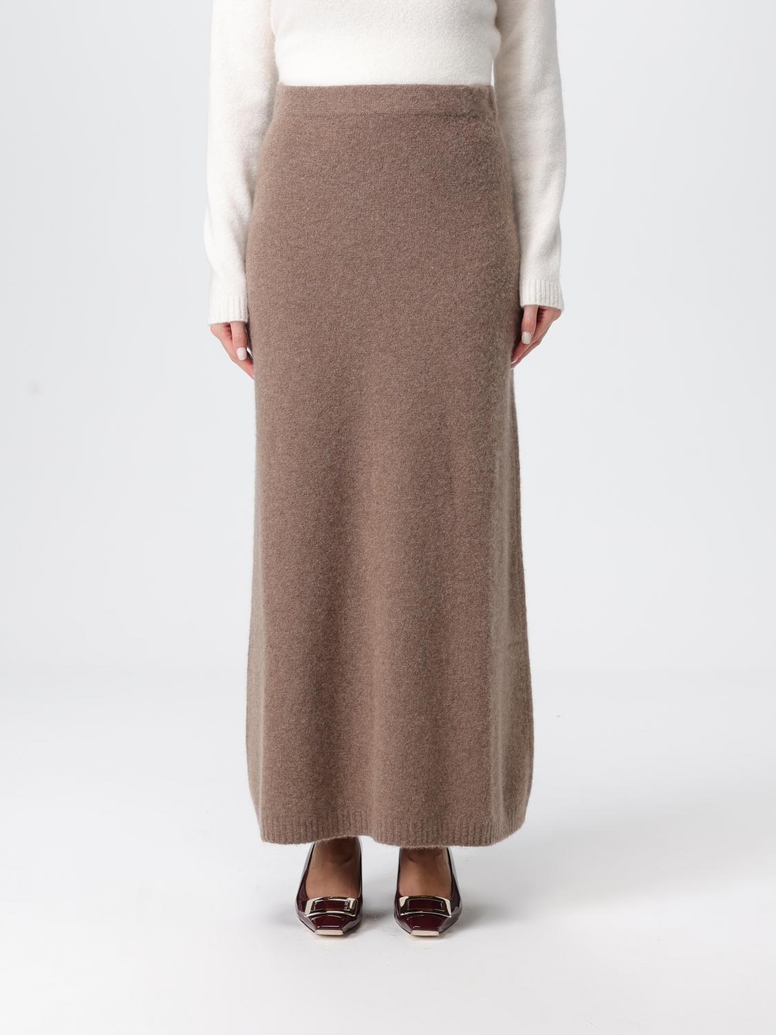 Max Mara Skirt  Woman Color Grey In Brown