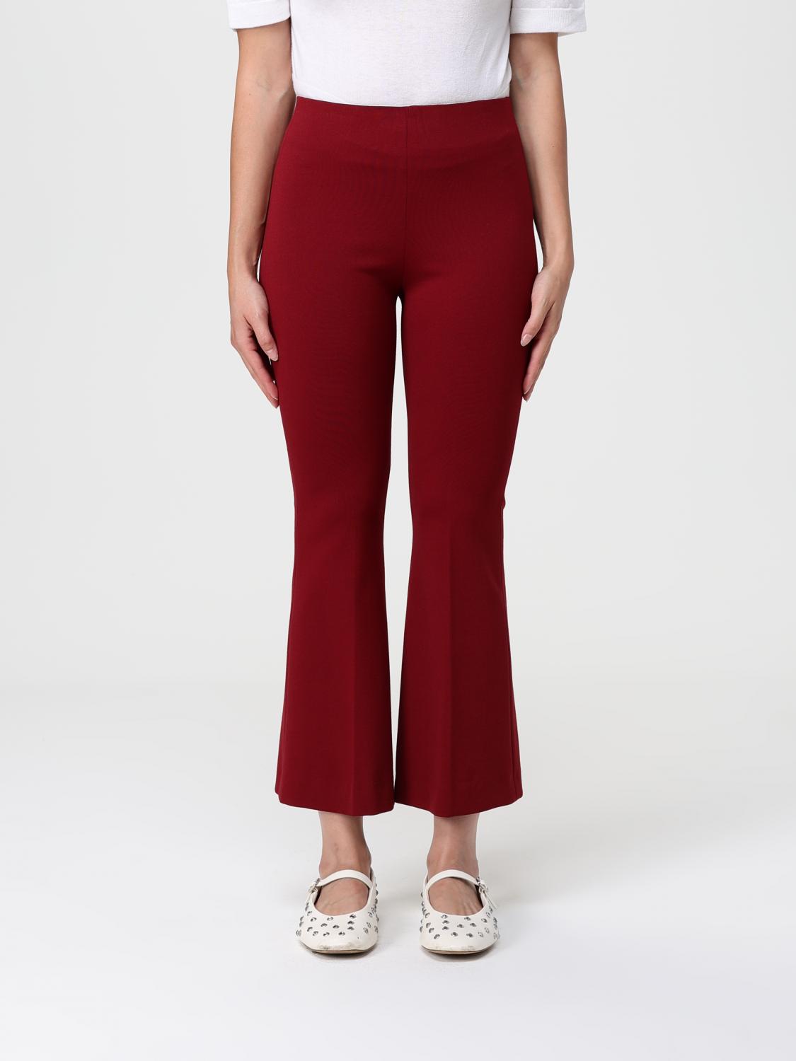 Liviana Conti Pants Woman Color Wine In Brown