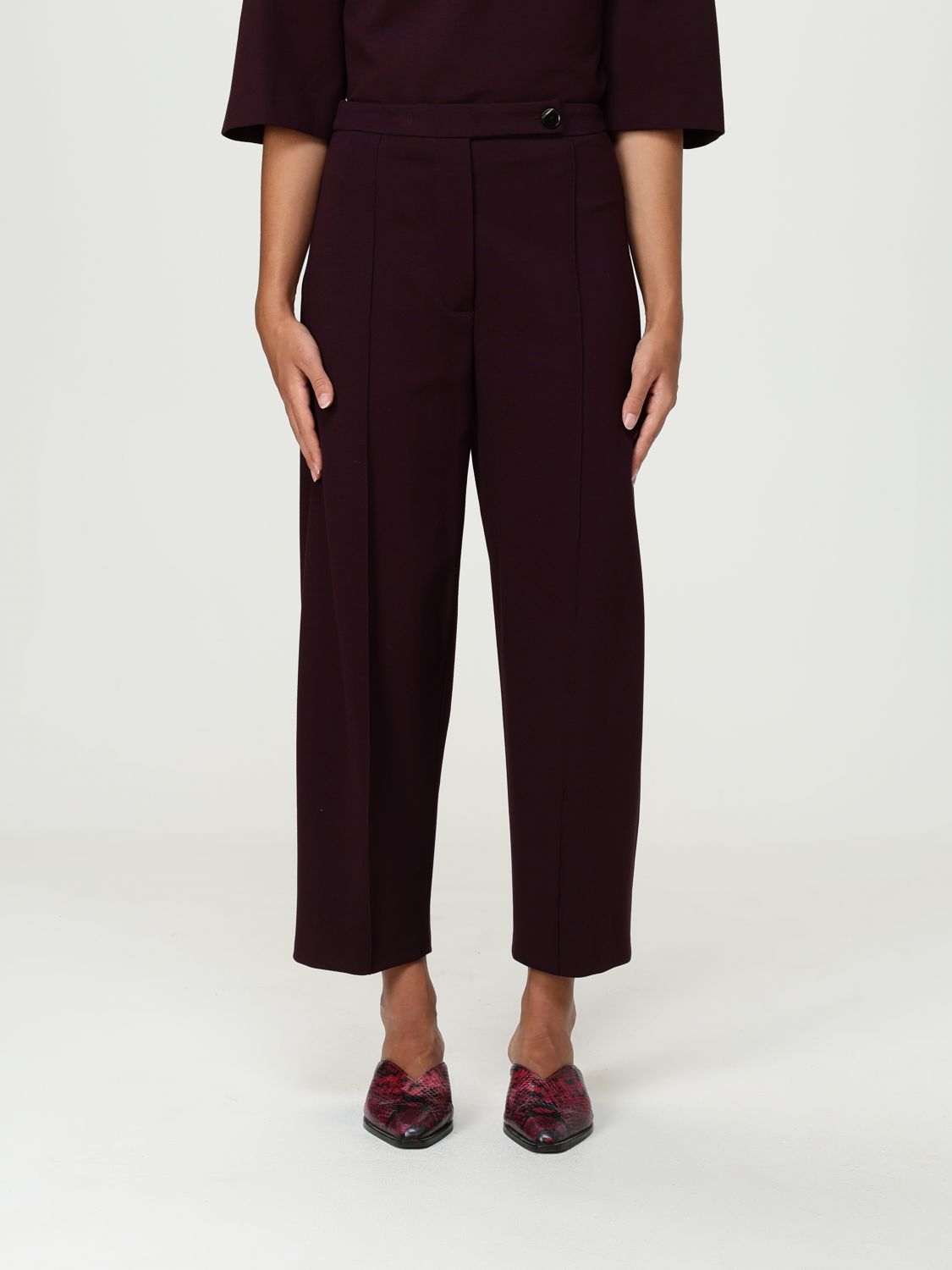 Liviana Conti Pants  Woman Color Plum In Purple