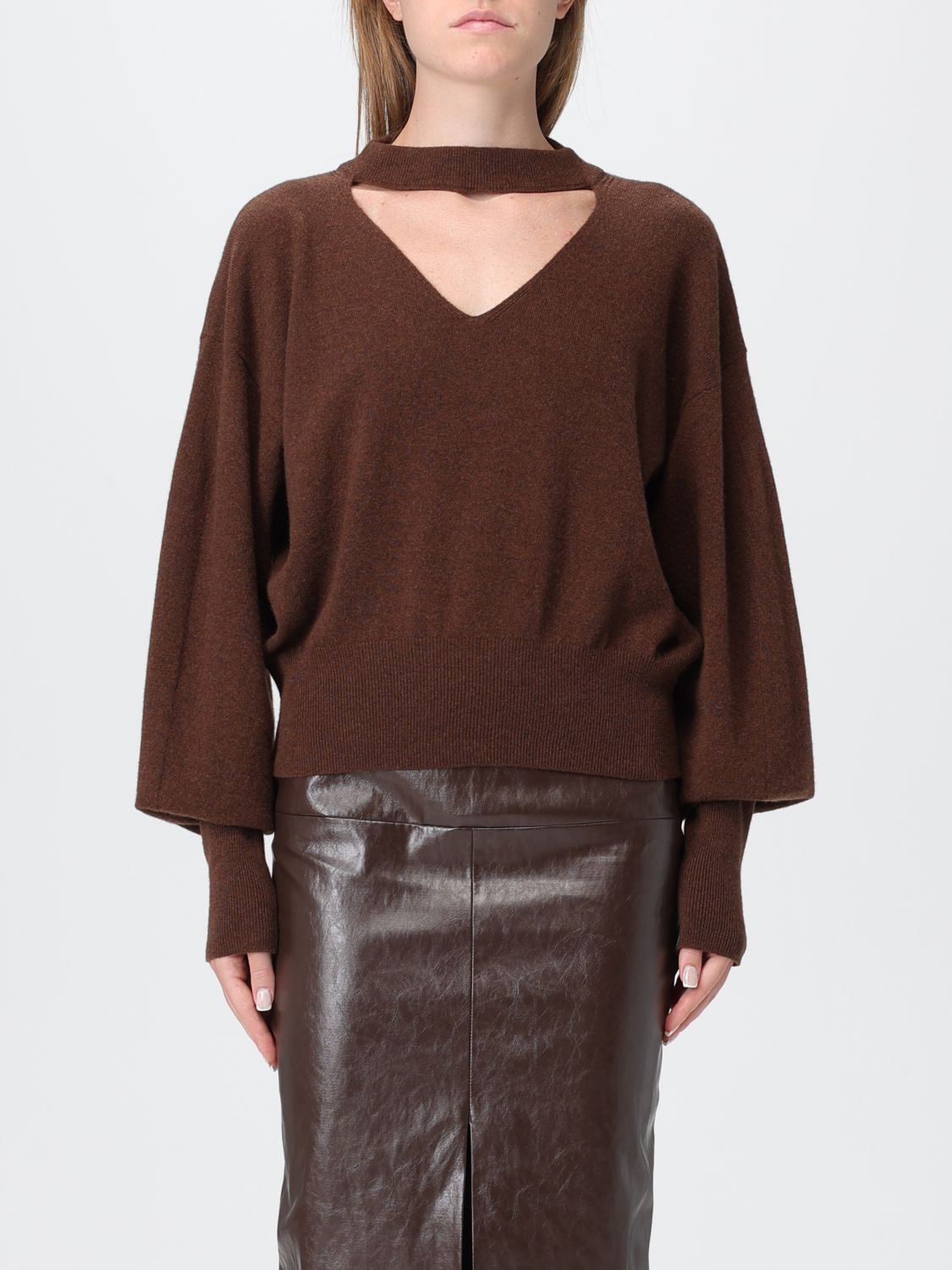 Federica Tosi Sweater Woman Color Brown In Brown