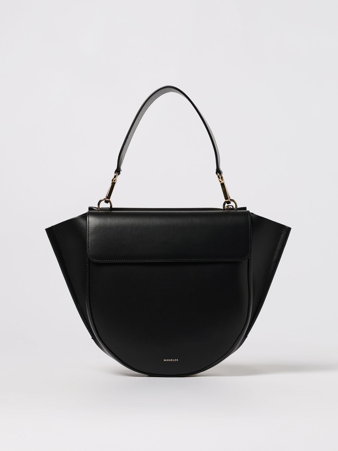 Wandler Small Leather Tote Bag In Black