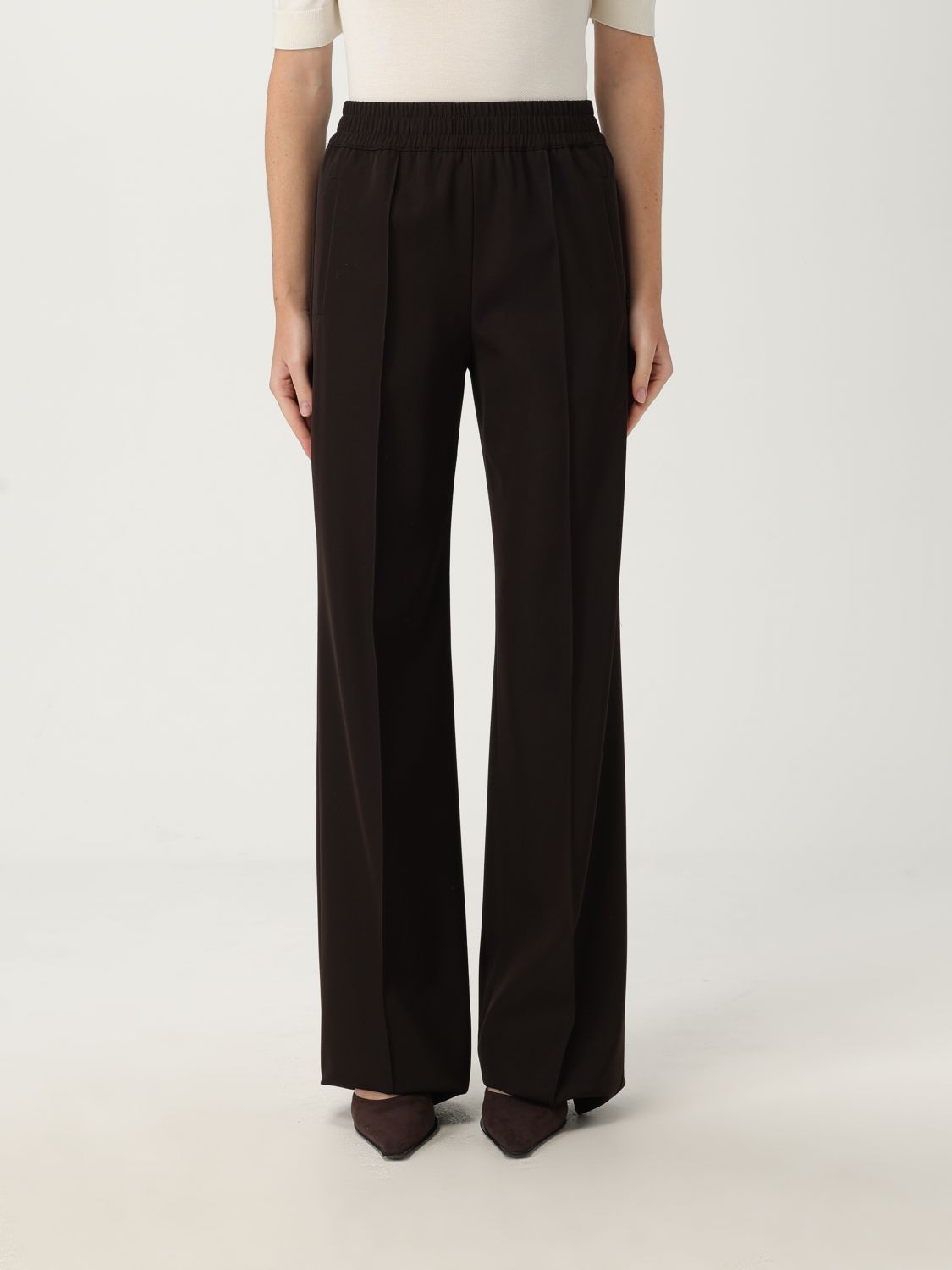 Dolce & Gabbana Flared Stretch Wool-blend Pants In Black