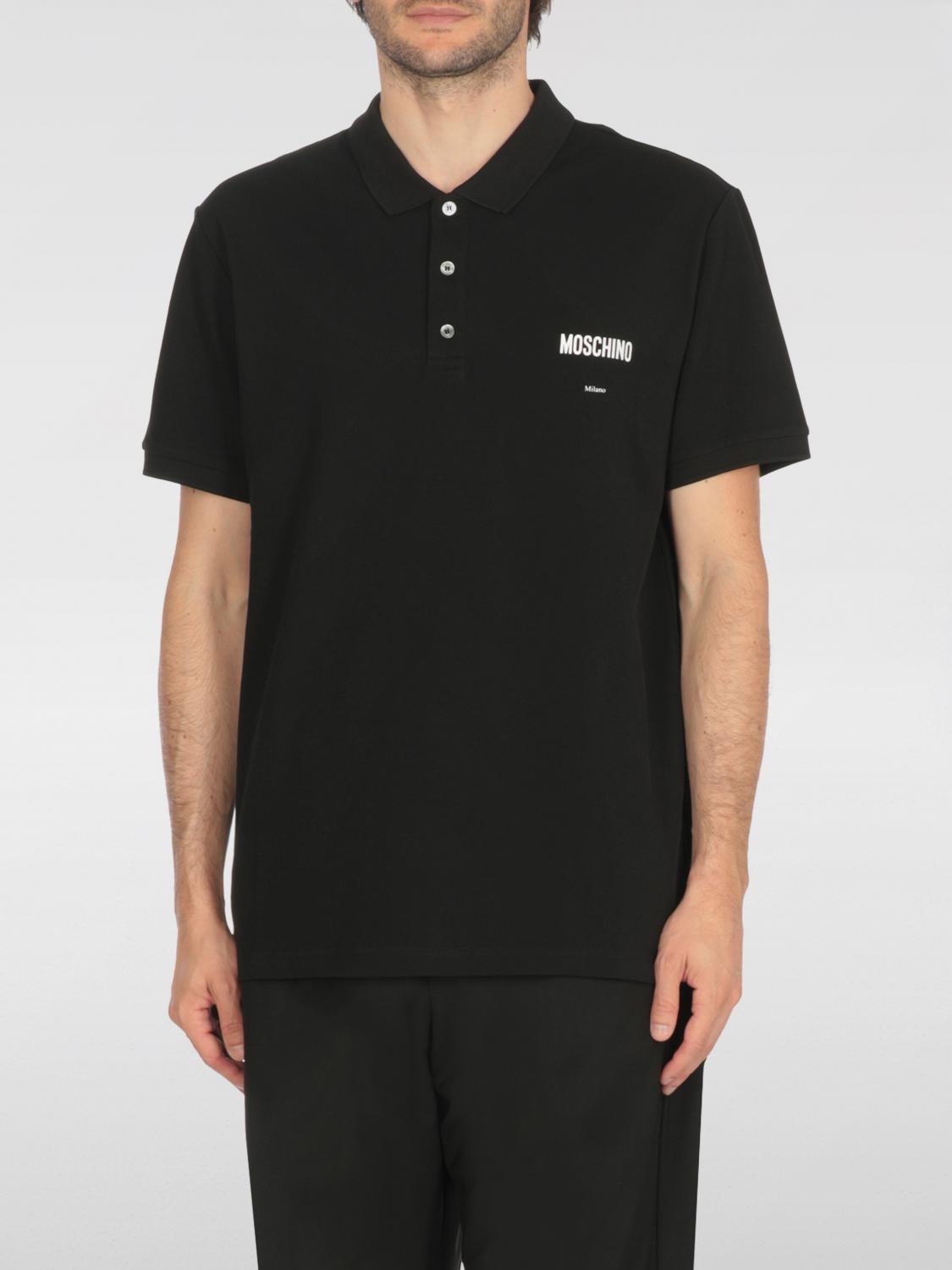 Polo Shirt MOSCHINO COUTURE Men color Black