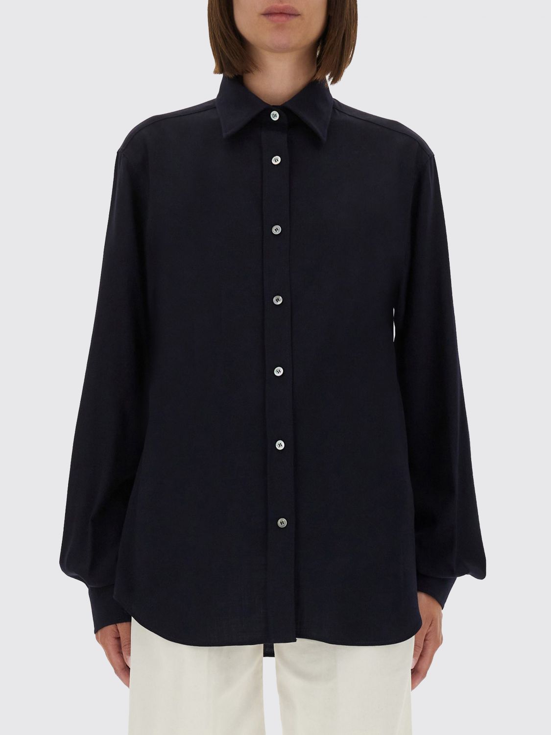 Moschino Cotton Shirt In Black