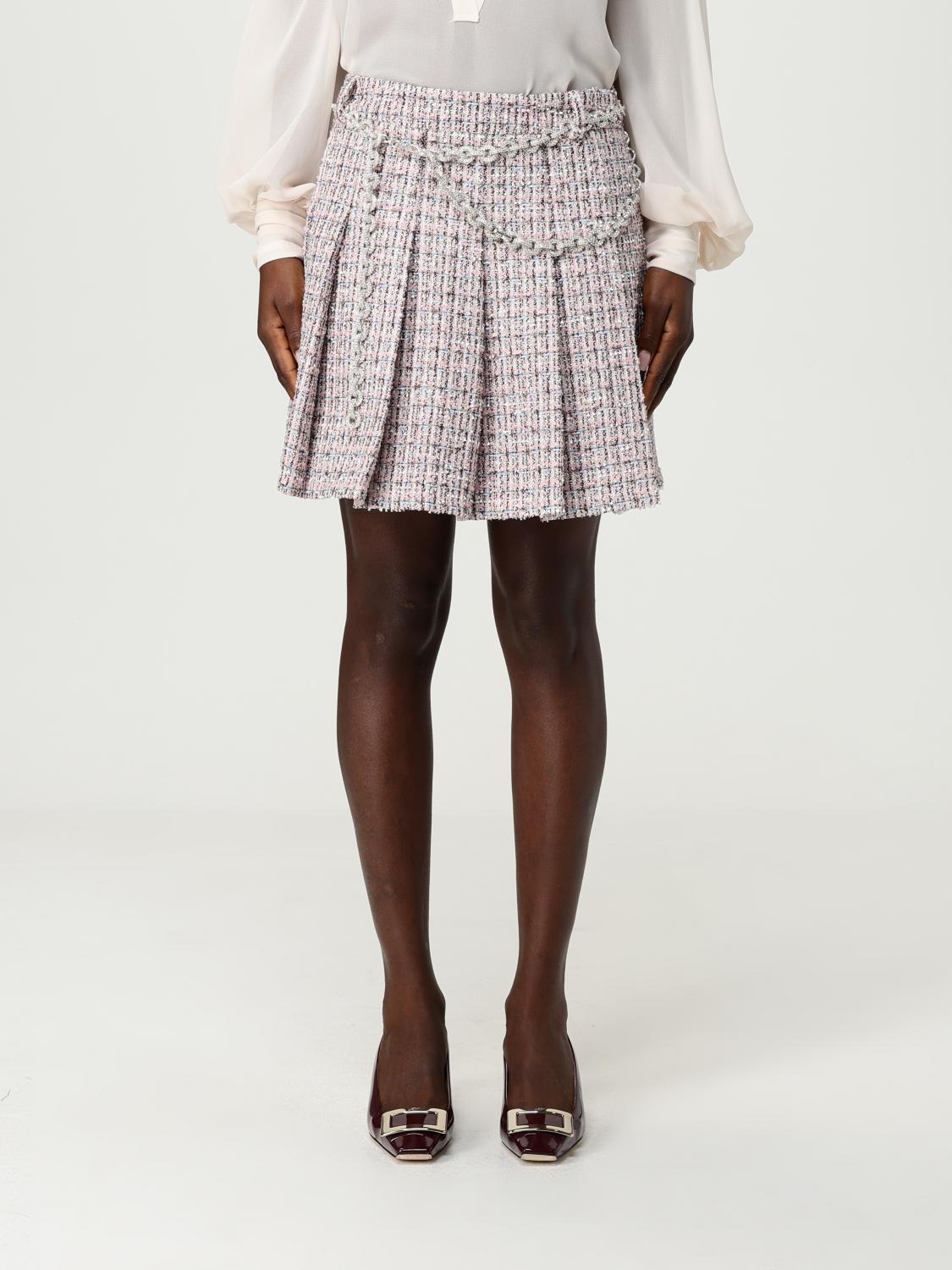 Self-portrait Skirt  Woman Color Pink In Multi