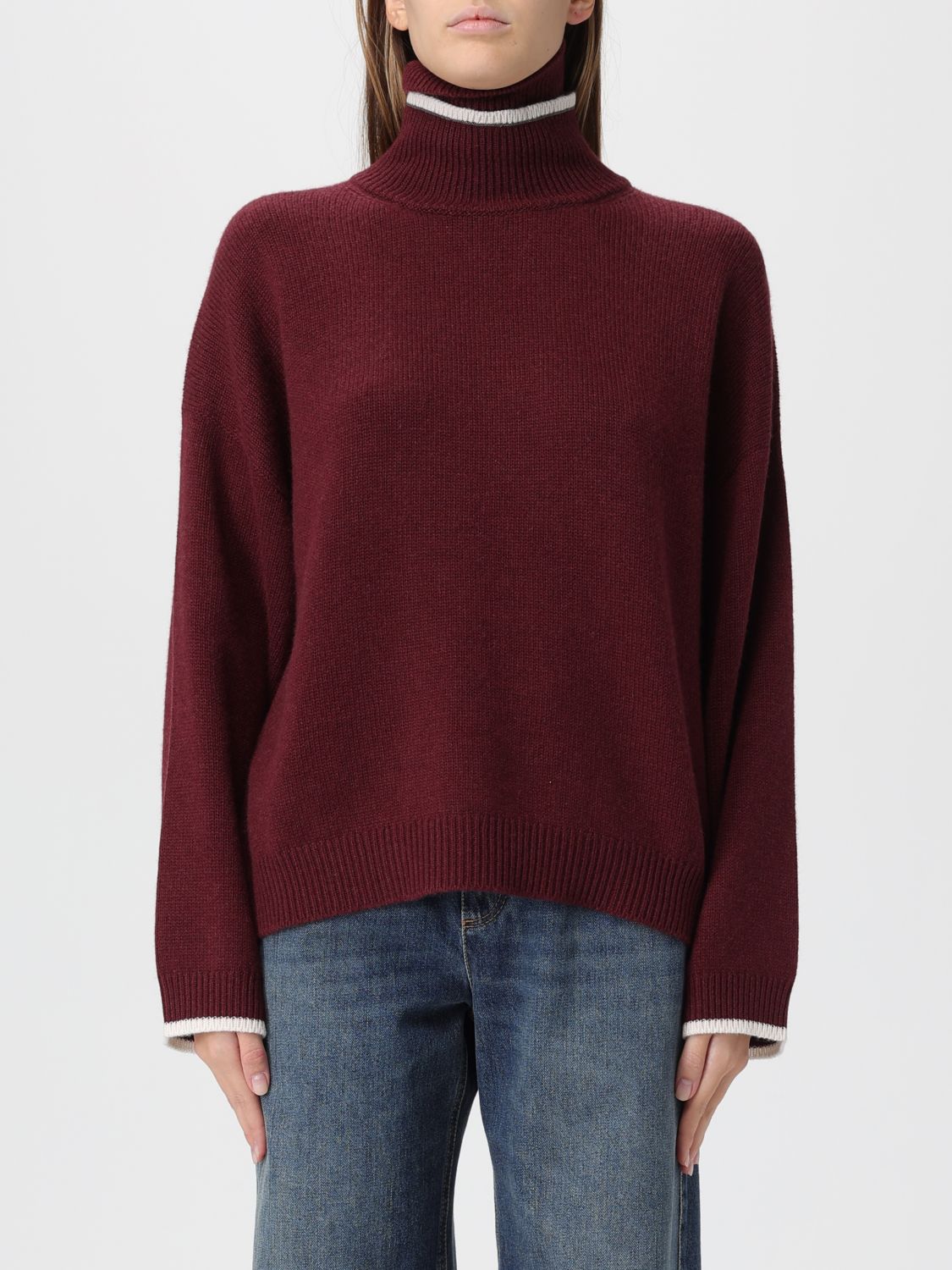 Brunello Cucinelli Sweater  Woman Color Amaranth In Purple