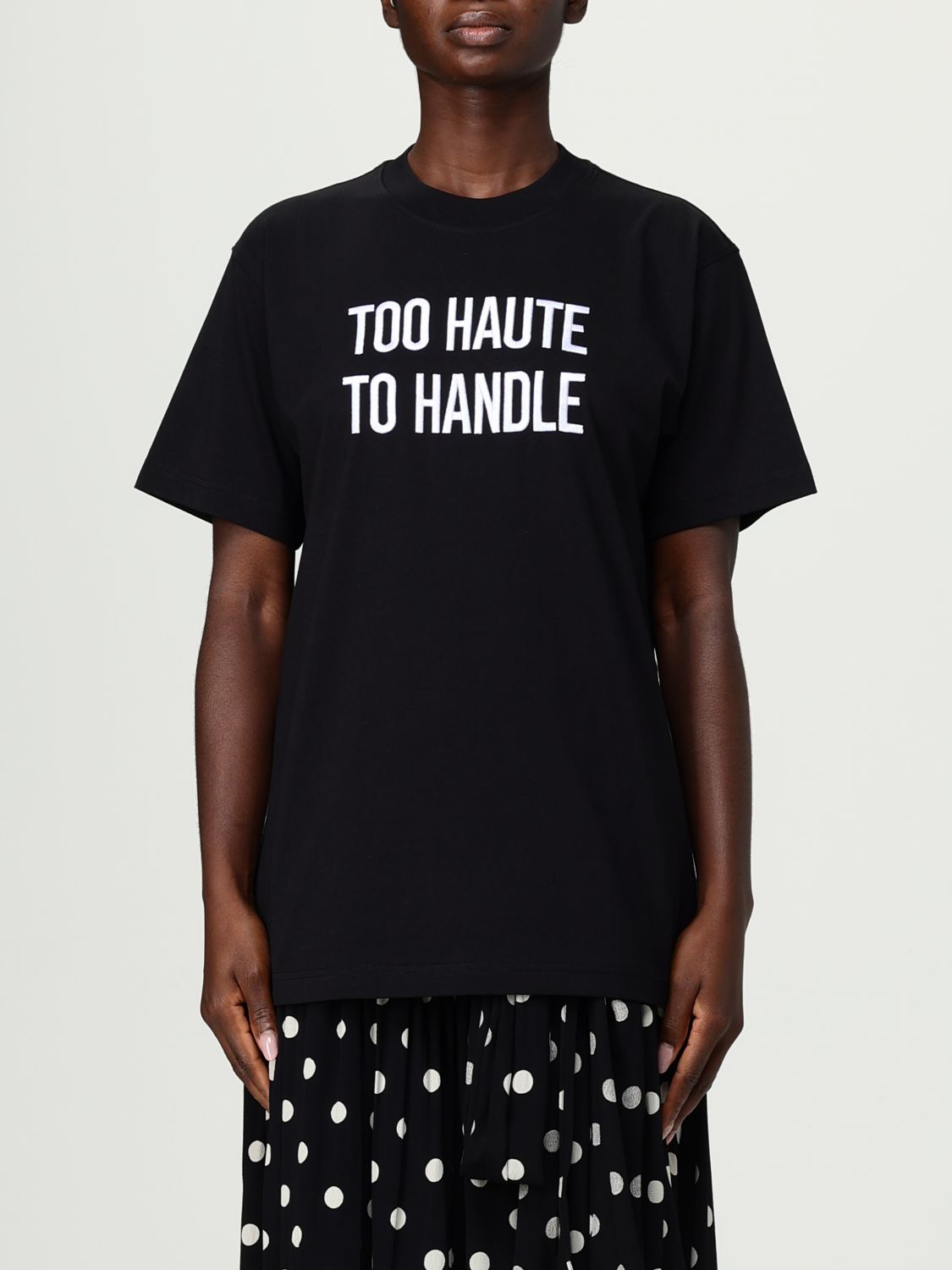 Moschino T-shirt  Couture Woman Color Black In Black