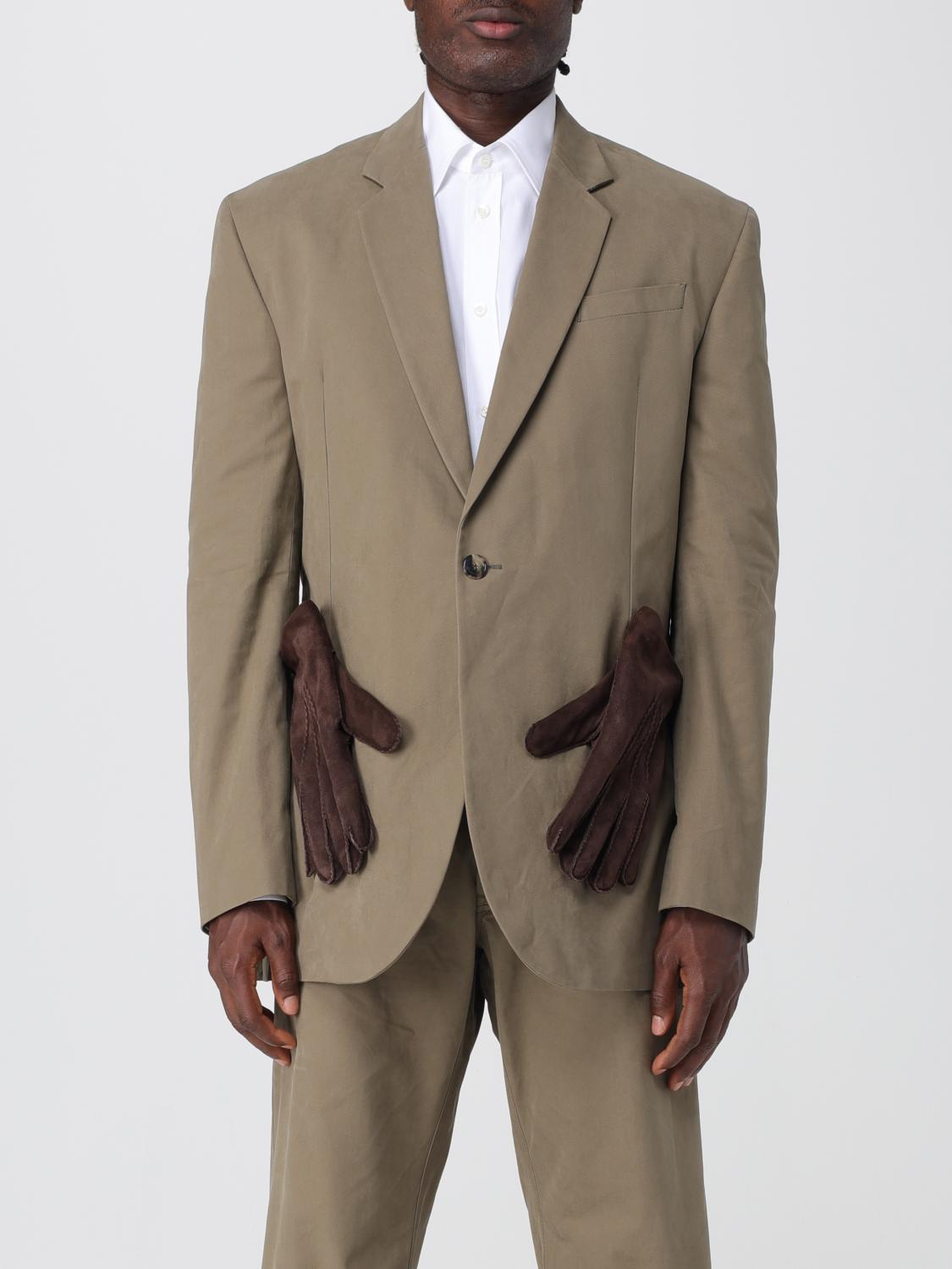 Moschino Single-breasted Blazer In Green