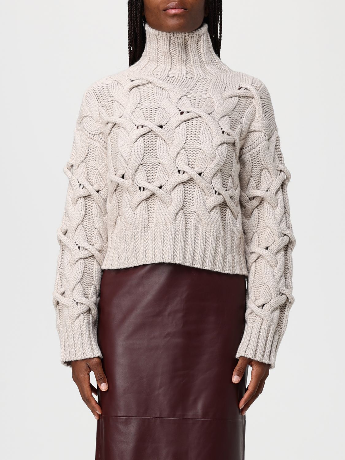 Brunello Cucinelli Sweater  Woman Color Beige In White