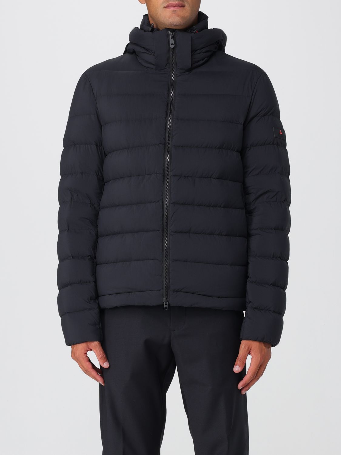Peuterey Drawstring-hood Quilted Jacket In Blue