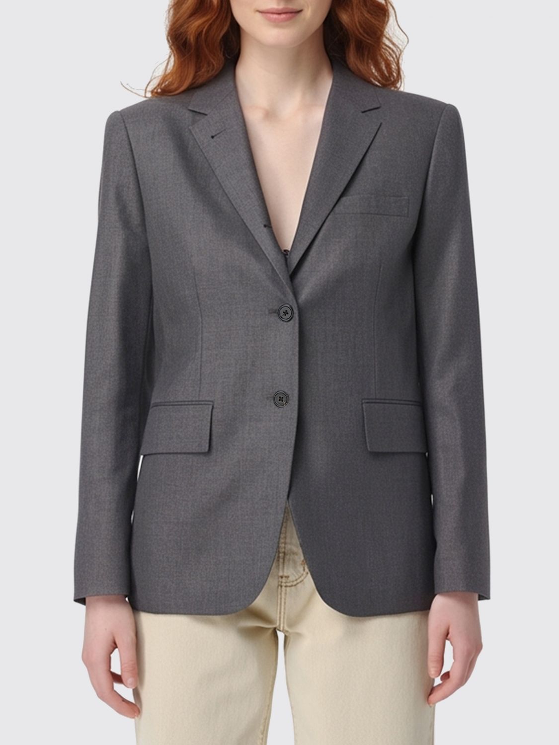 Thom Browne Blazer  Woman Color Grey In Gray