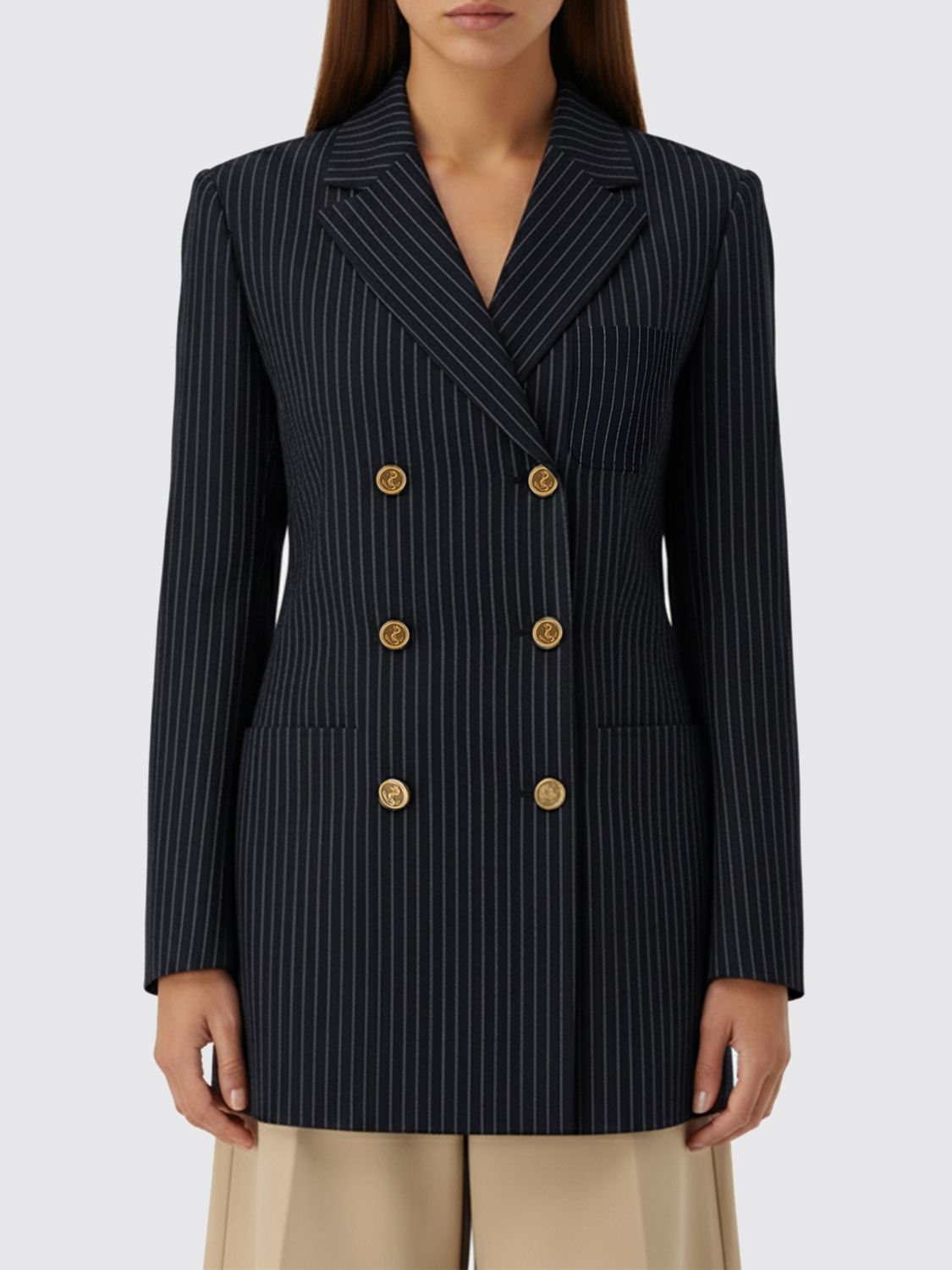 Blazer THOM BROWNE Woman color Blue