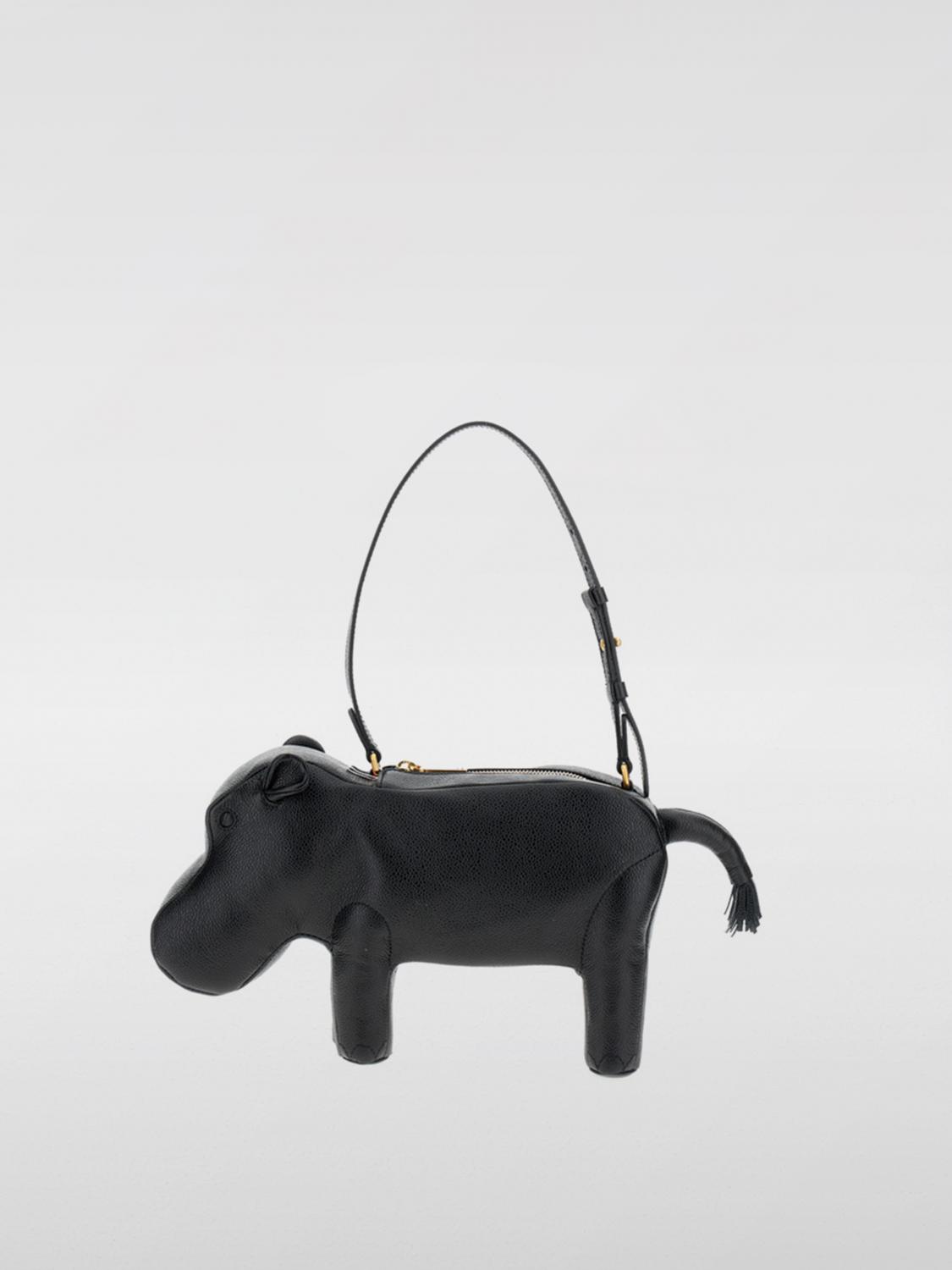 Thom Browne Shoulder Bag  Woman Color Black In Black