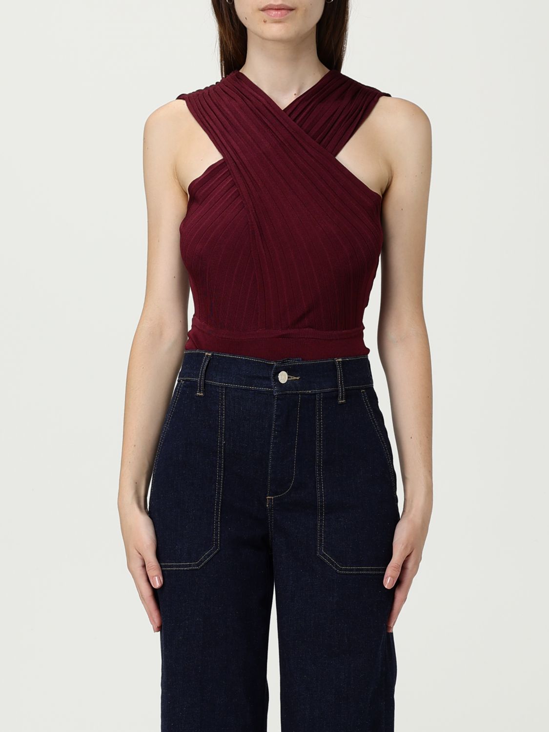 Twinset Bodysuit  Woman Color Burgundy In Red
