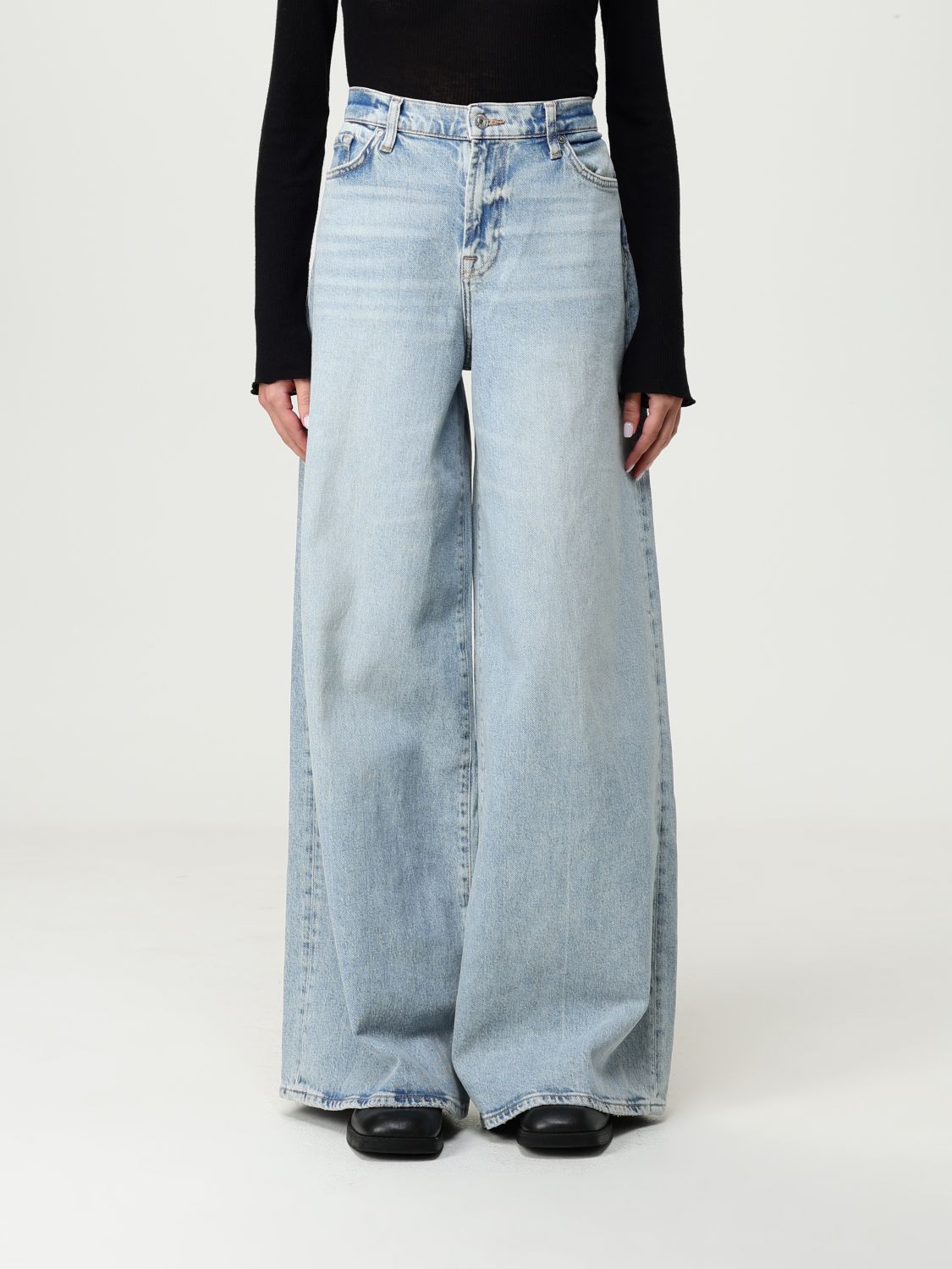 7 For All Mankind Jeans  Woman Color Denim In Blue