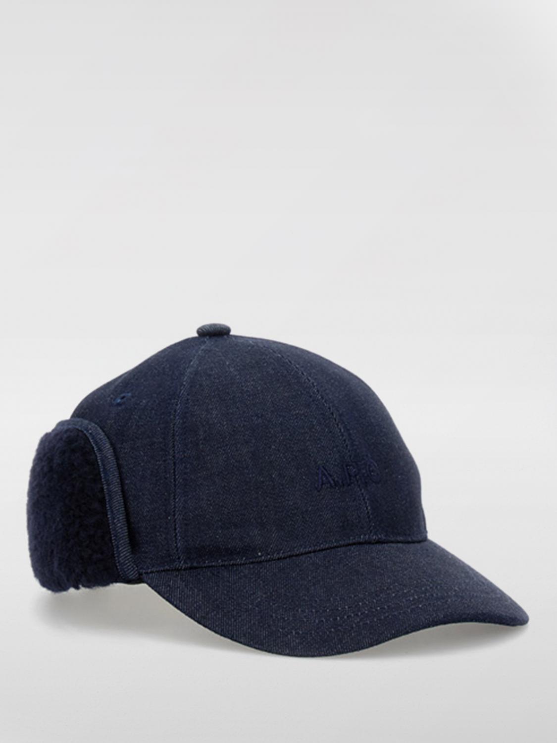 Hat A. P.C. Men color Blue