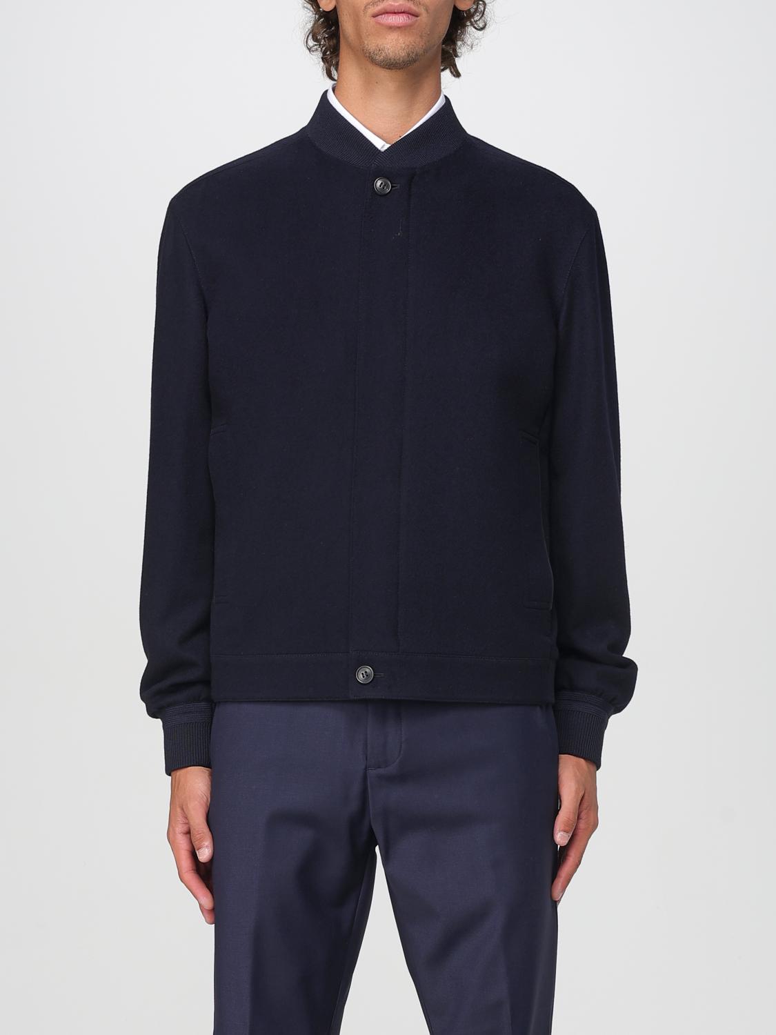 Zegna Oasi Cashmere Elements Water Repellent Bomber Jacket In Blue